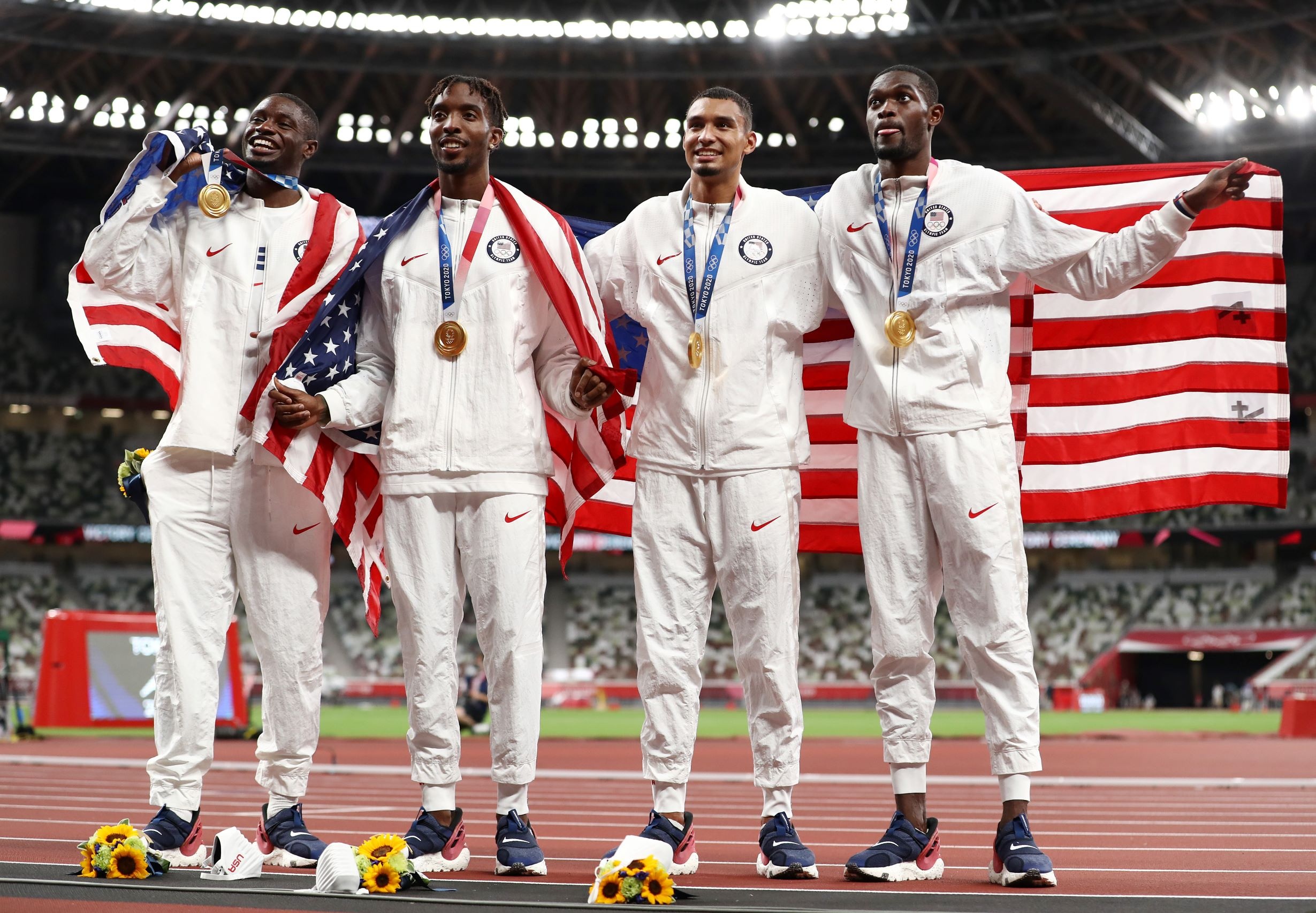 Rai Benjamin, US men, Gold drought ends, Relay triumph, 2460x1710 HD Desktop