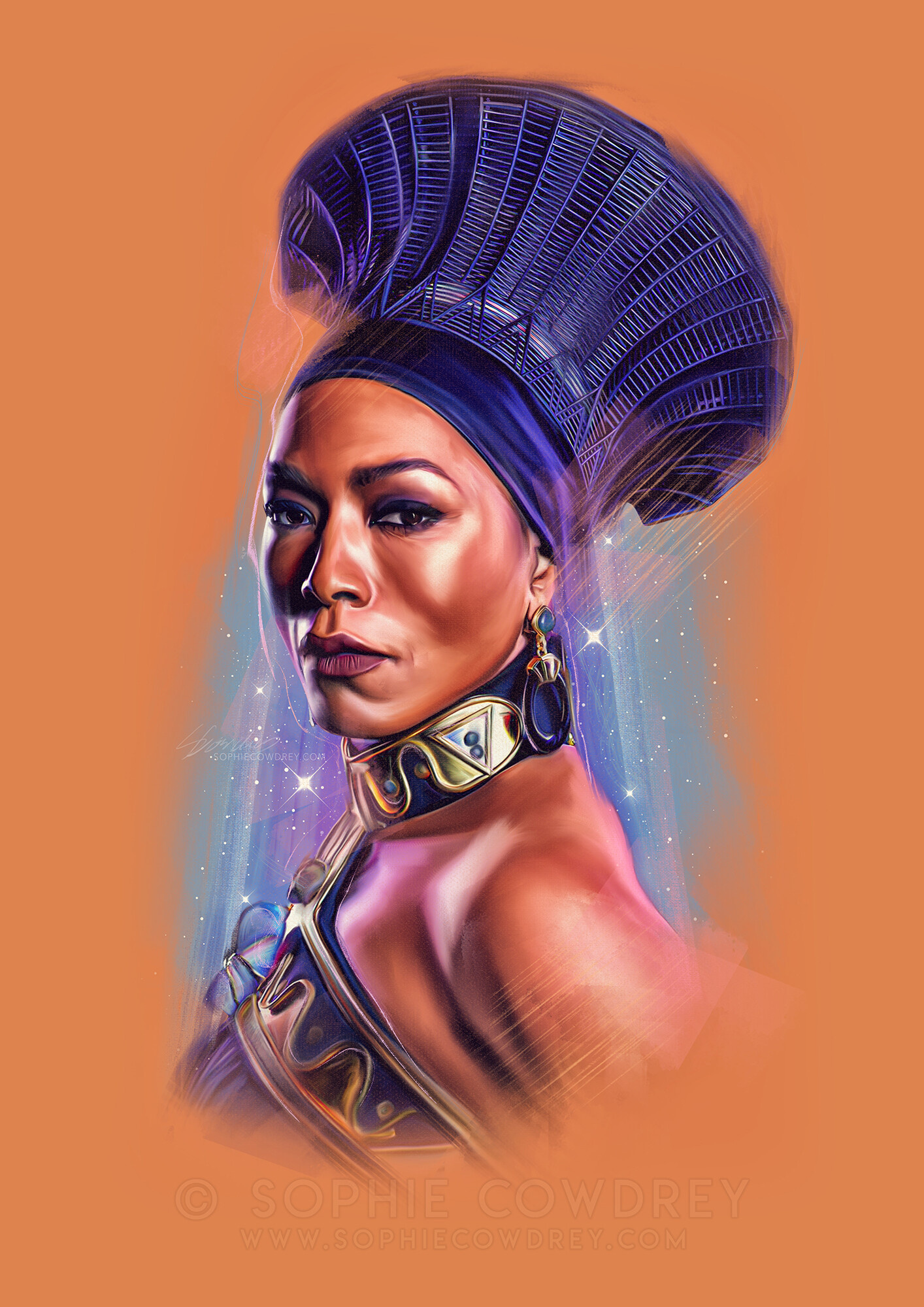 Ramonda, Black Panther, Sophie Cowdrey, Queen, 1420x2000 HD Phone