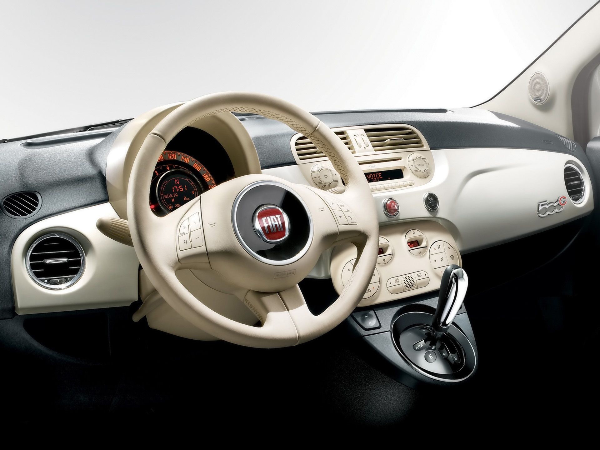 Dashboard, Fiat 500E Wallpaper, 1920x1440 HD Desktop