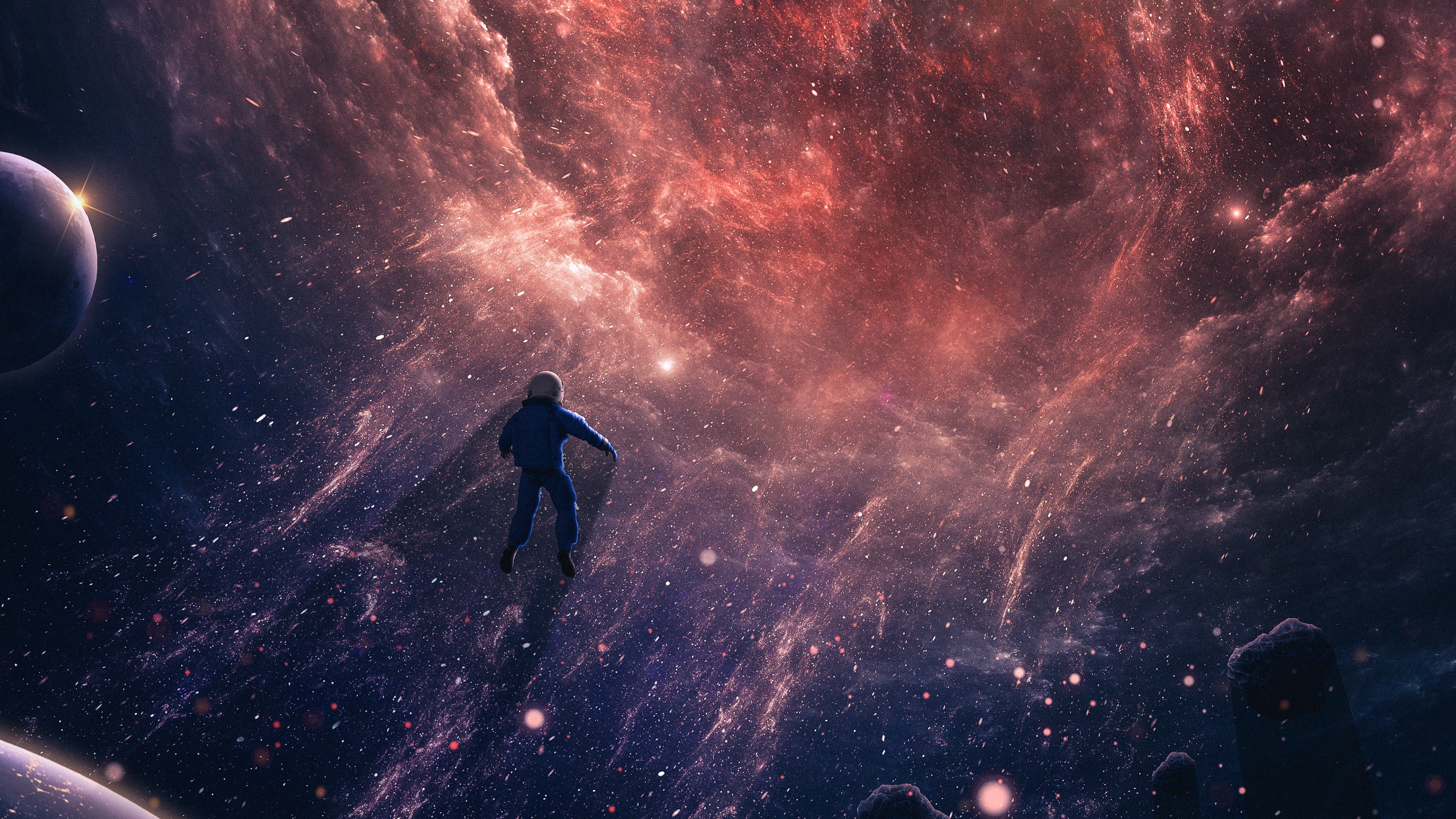Astronaut, Universe Wallpaper, 3840x2160 4K Desktop