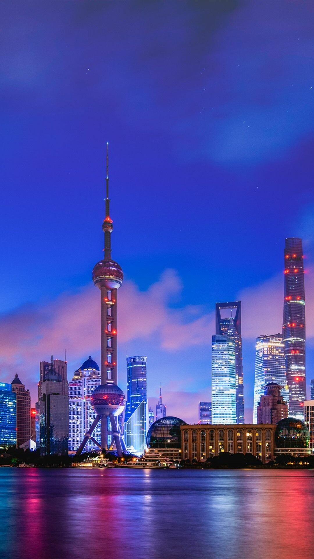 Oriental Pearl TV Tower, China Wallpaper, 1080x1920 Full HD Phone