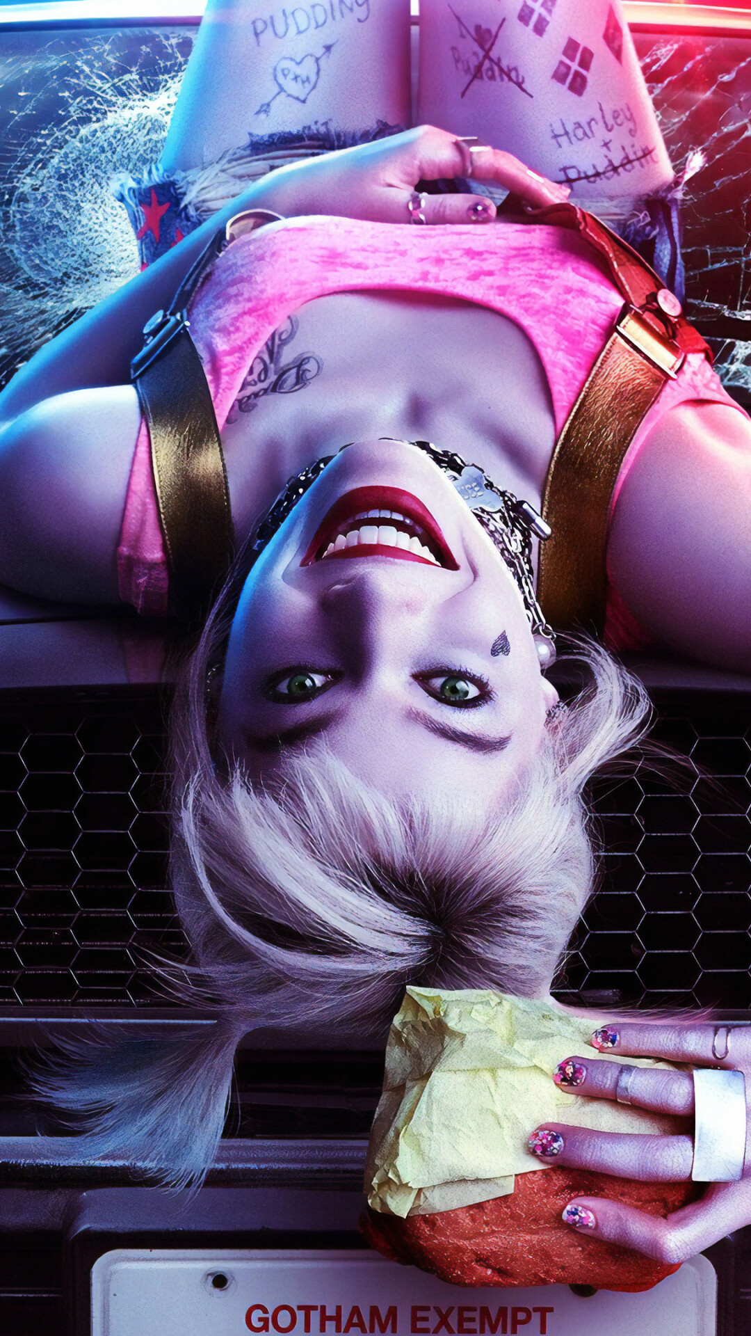 Harley Quinn movie, Fantabulous emancipation, Mischievous comic queen, Birds of Prey, 1080x1920 Full HD Phone