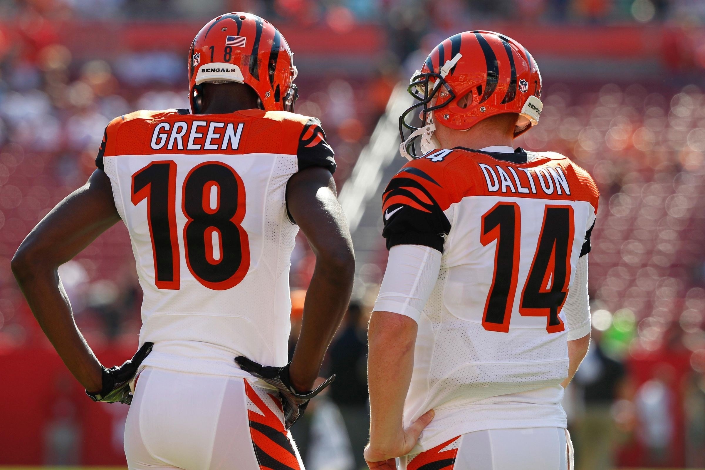 AJ Green and Andy Dalton, Cincinnati Bengals Wallpaper, 2400x1600 HD Desktop