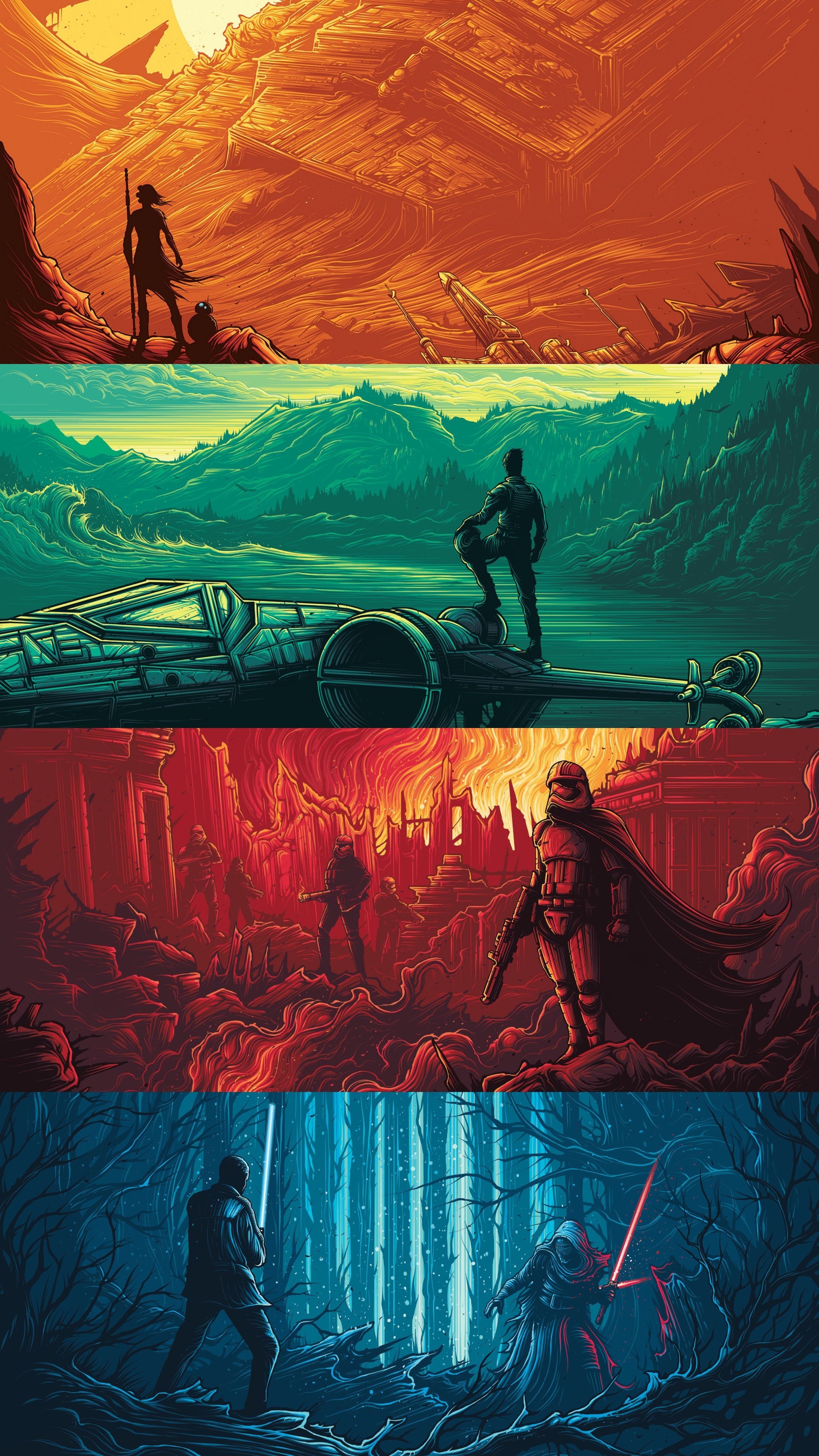 Film Art, Star Wars art phone wallpapers, 2160x3840 4K Phone