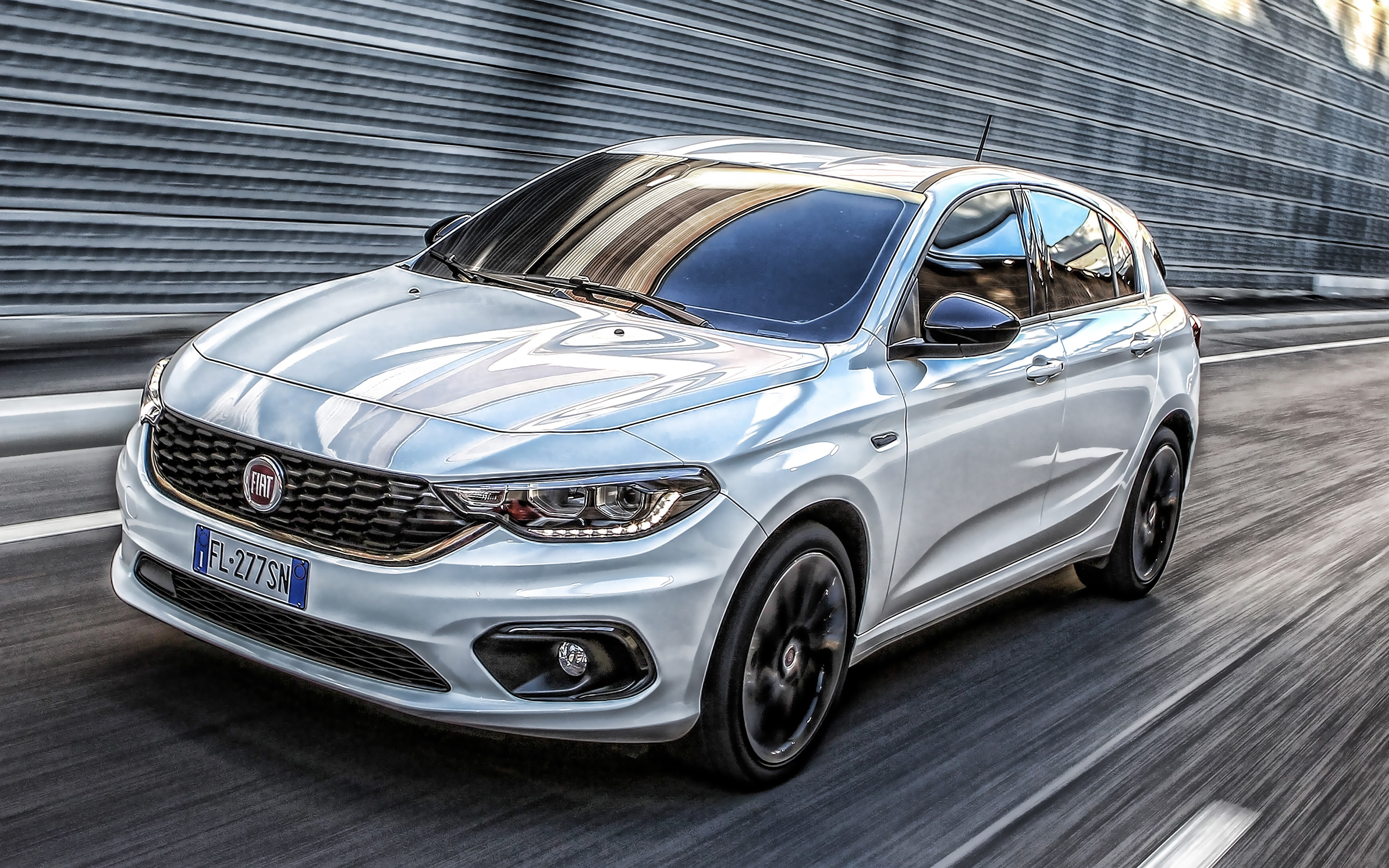 Fiat Tipo Hatchback, White hatchback, Italian cars, Fiat, 2880x1800 HD Desktop