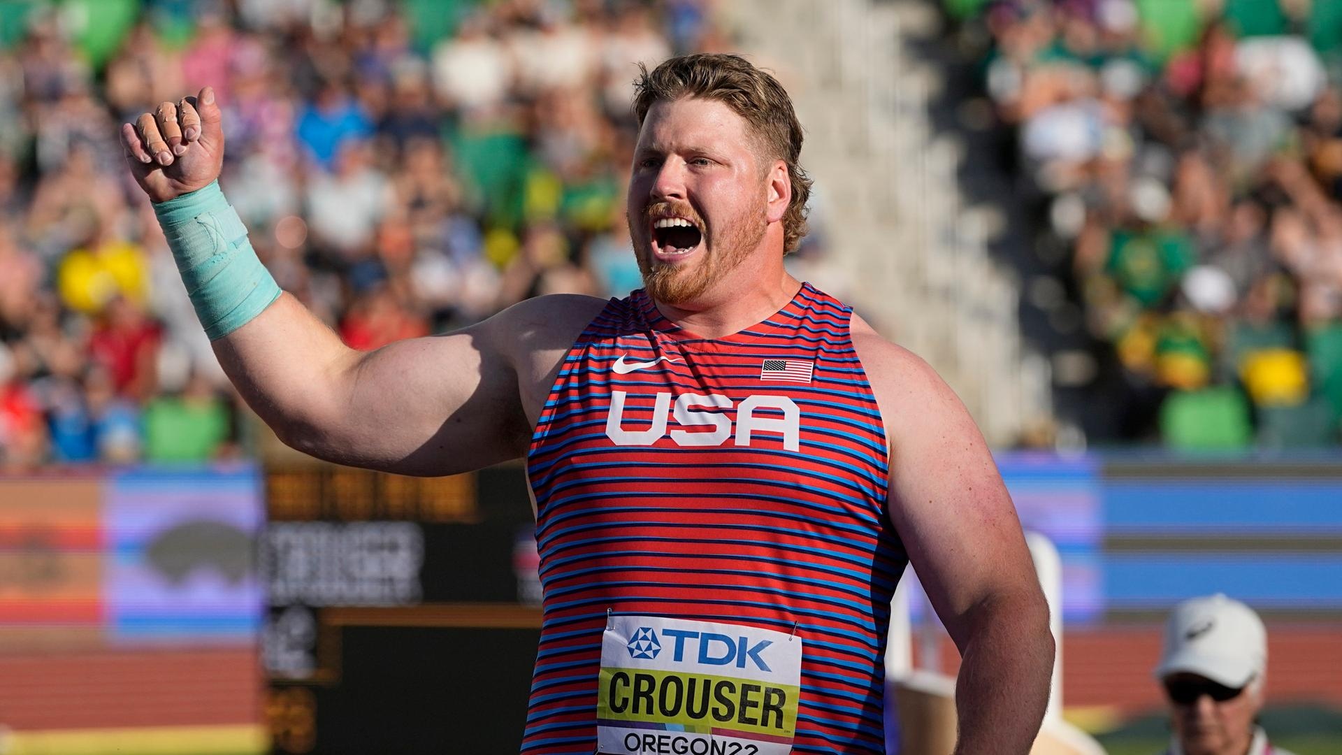 Ryan Crouser, Kugelstoen, Weltmeister, 1920x1080 Full HD Desktop