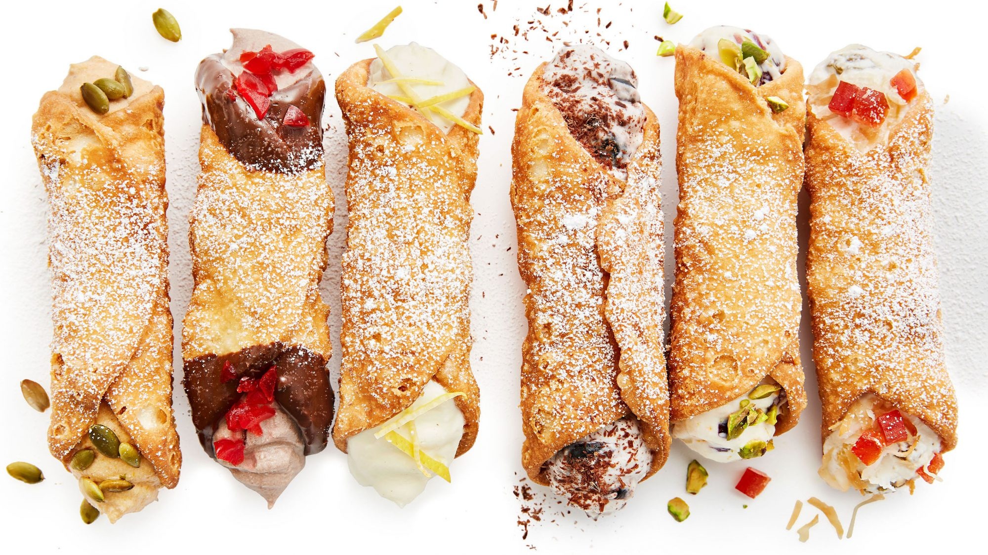 Homemade cannoli, Rachael Ray recipe, Authentic taste, Delectable dessert, 2000x1130 HD Desktop