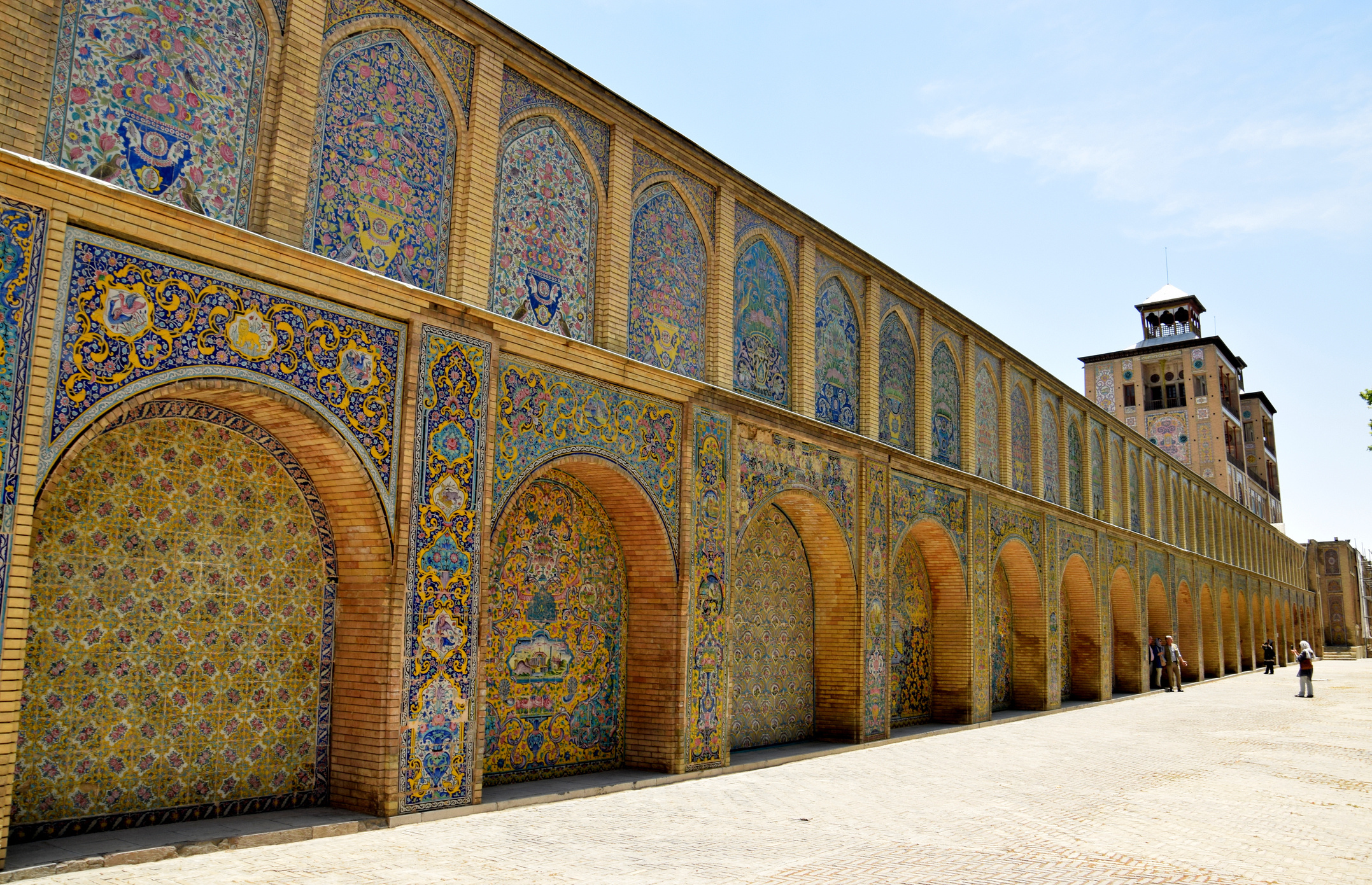 Golestan Palace, Shams-ol-Emareh, Qajar glazed tilework, HD Desktop wallpaper