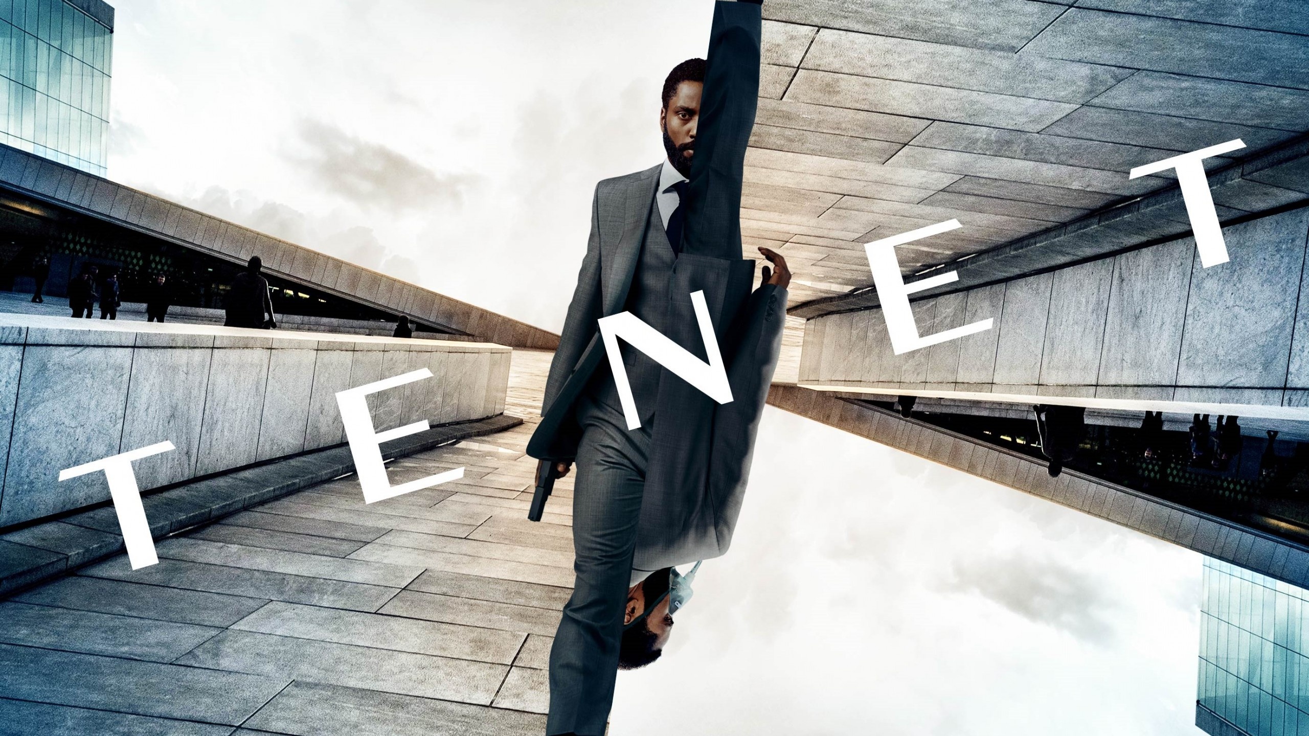 Tenet poster, John David Washington, Action-packed, Mind-bending, 2560x1440 HD Desktop