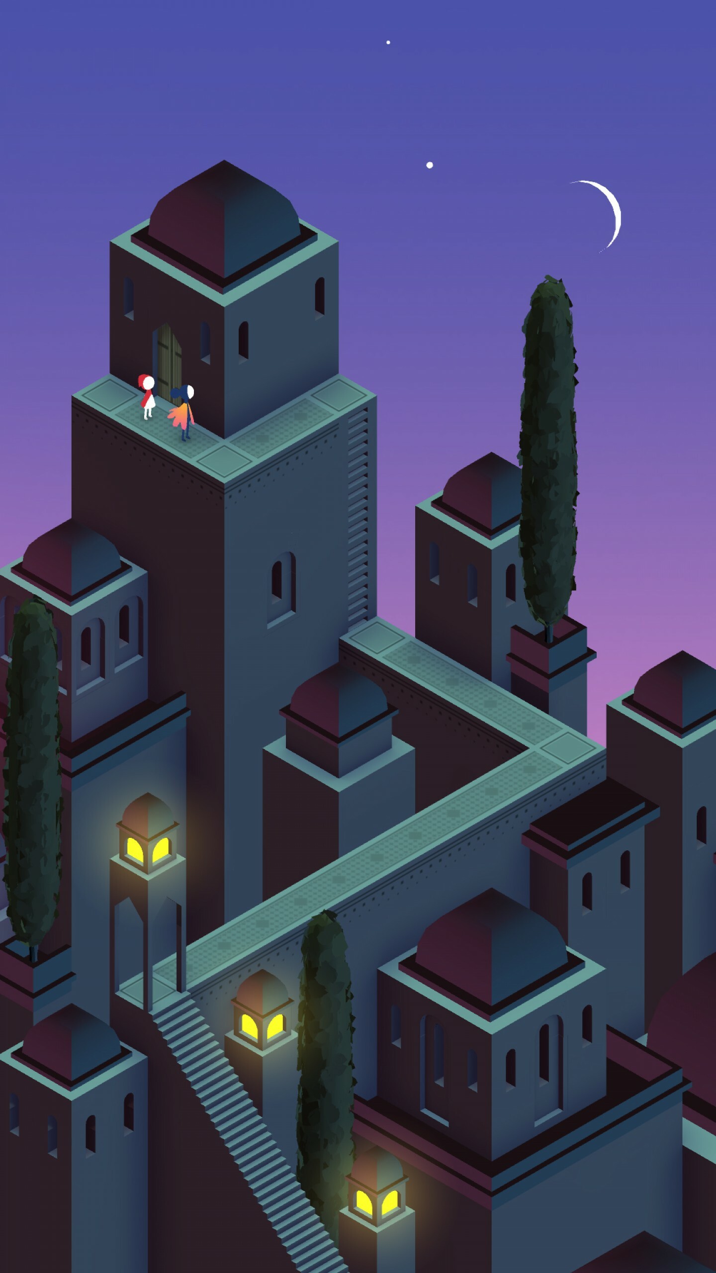 Monument Valley 2 4K screenshot, Immerse in the game, Artistic masterpiece, Captivating visuals, 1440x2560 HD Phone