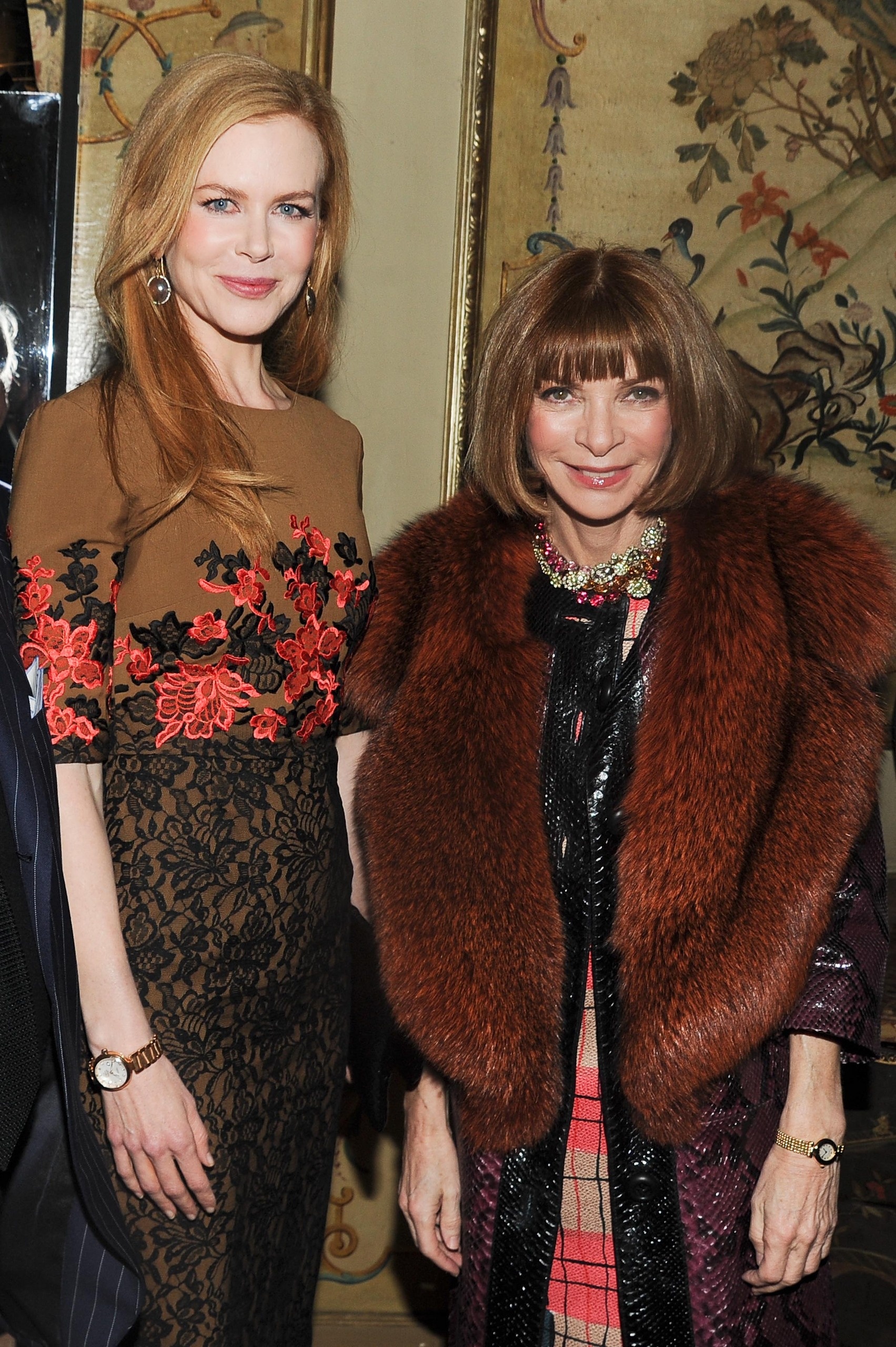 Nicole and Anna Wintour, Paris Fashion Week, Keith Urban and Nicole Kidman, Fashion event appearance, 1710x2560 HD Phone