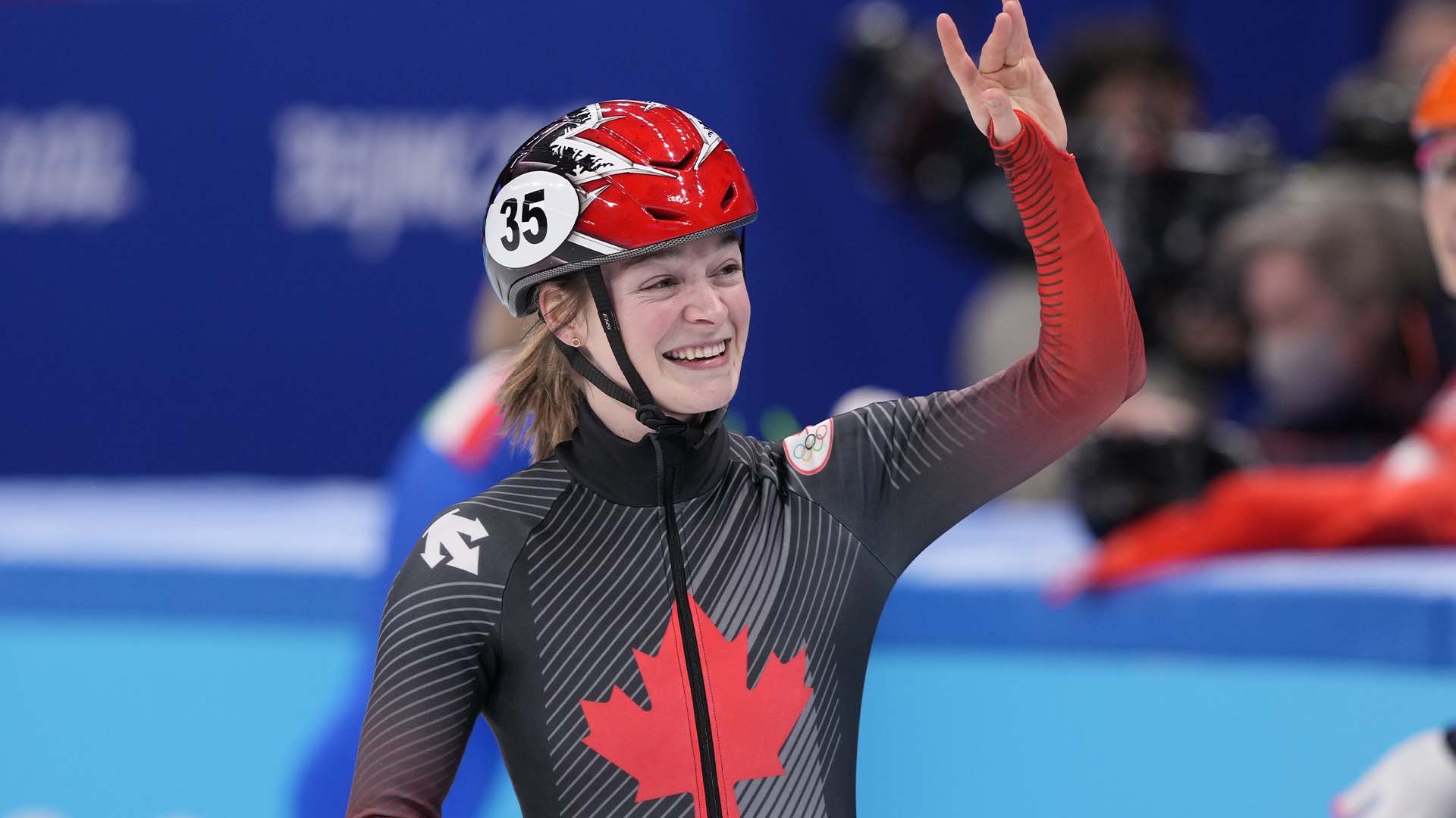 Kim Boutin, Bronze medal triumph, Short track prowess, Spectacular comeback, 1920x1080 Full HD Desktop