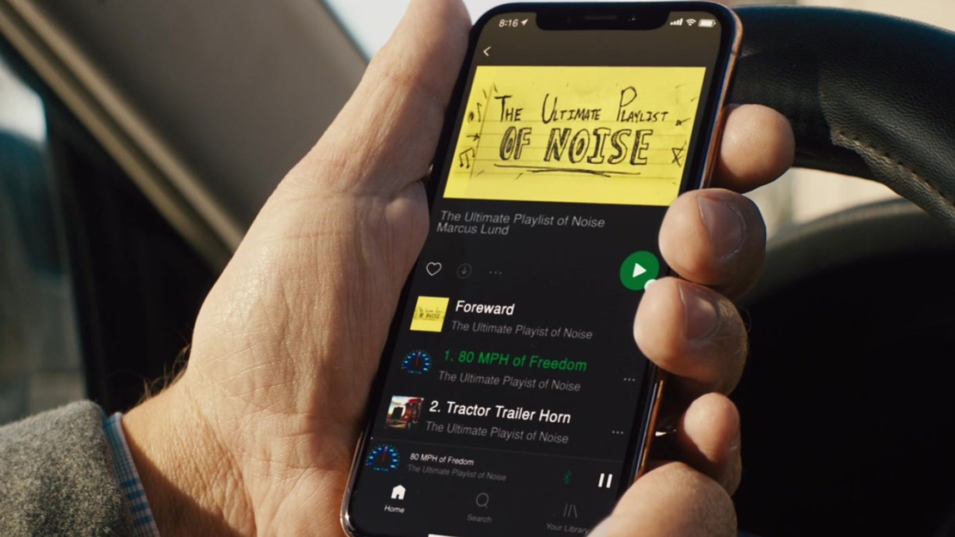 The Ultimate Playlist of Noise, Spotify app, 2021, 1920x1080 Full HD Desktop