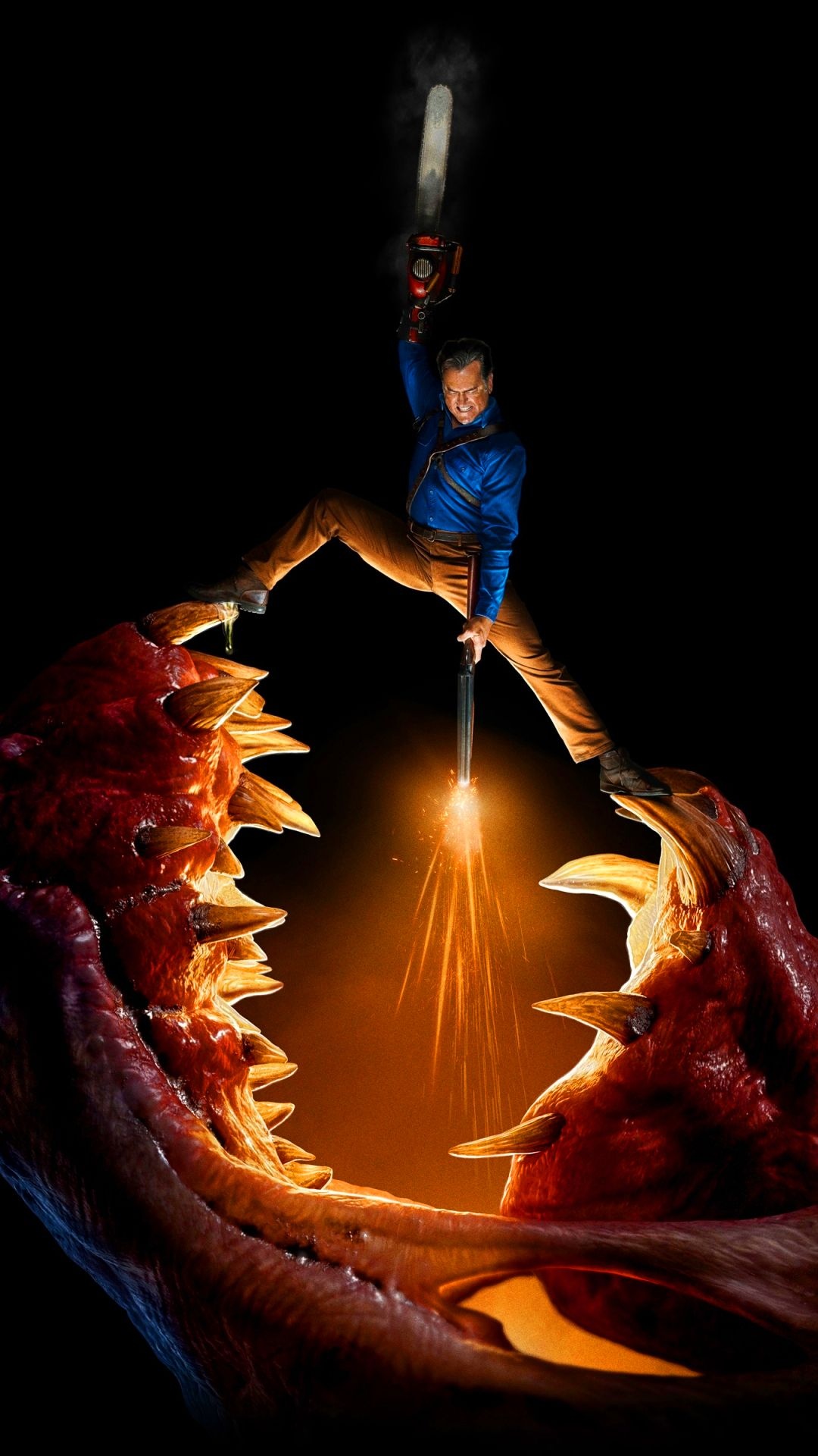 Bruce Campbell, Ash, Evil Dead, 1080x1920 Full HD Phone