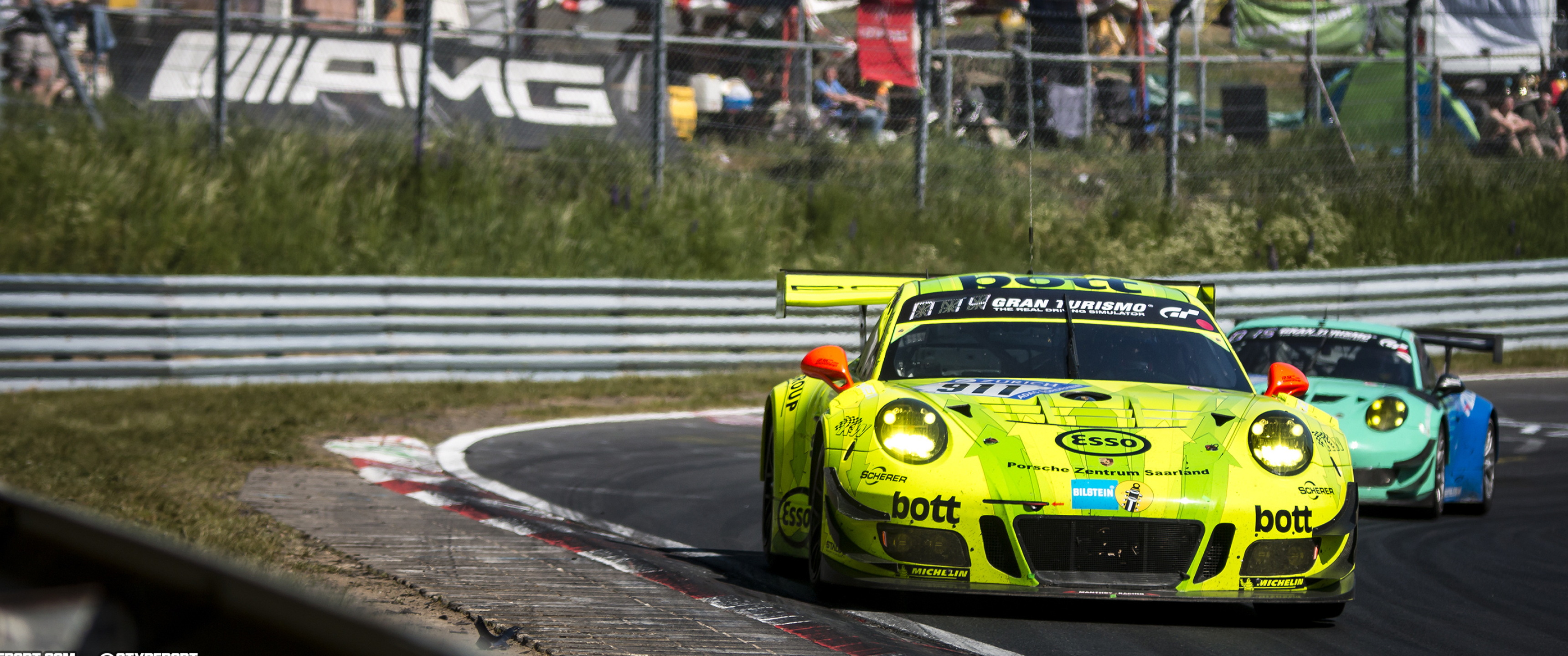 Porsche 911 GT3 Gran Turismo 6, Endurance Racing Wallpaper, 3440x1440 Dual Screen Desktop