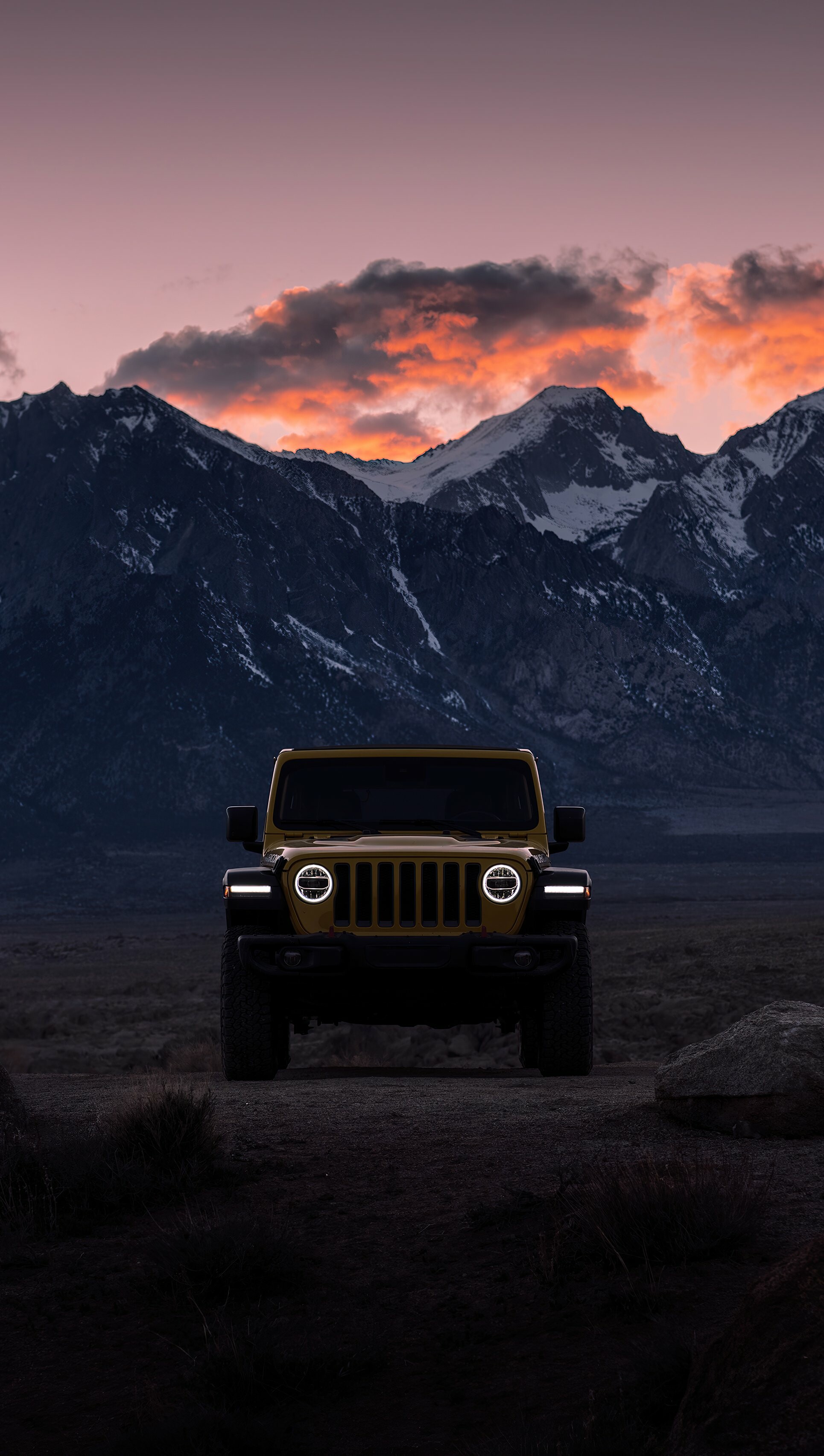 2021 Jeep Wrangler Rubicon Wallpaper, Aggressive stance, Trail-rated capability, Signature style, 1930x3420 HD Phone