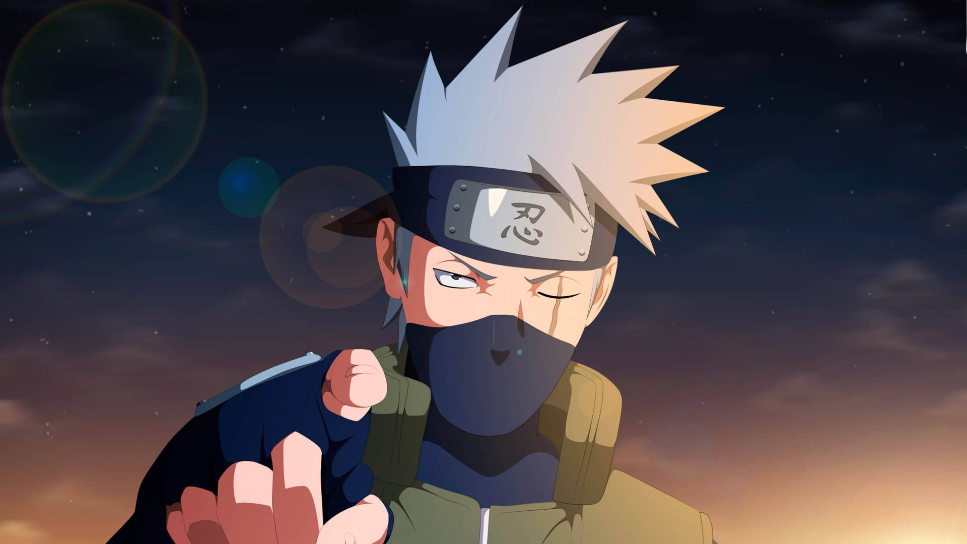 Kakashi Hatake, Shinobi Alliance headband, ninja face mask, Full HD Desktop wallpaper