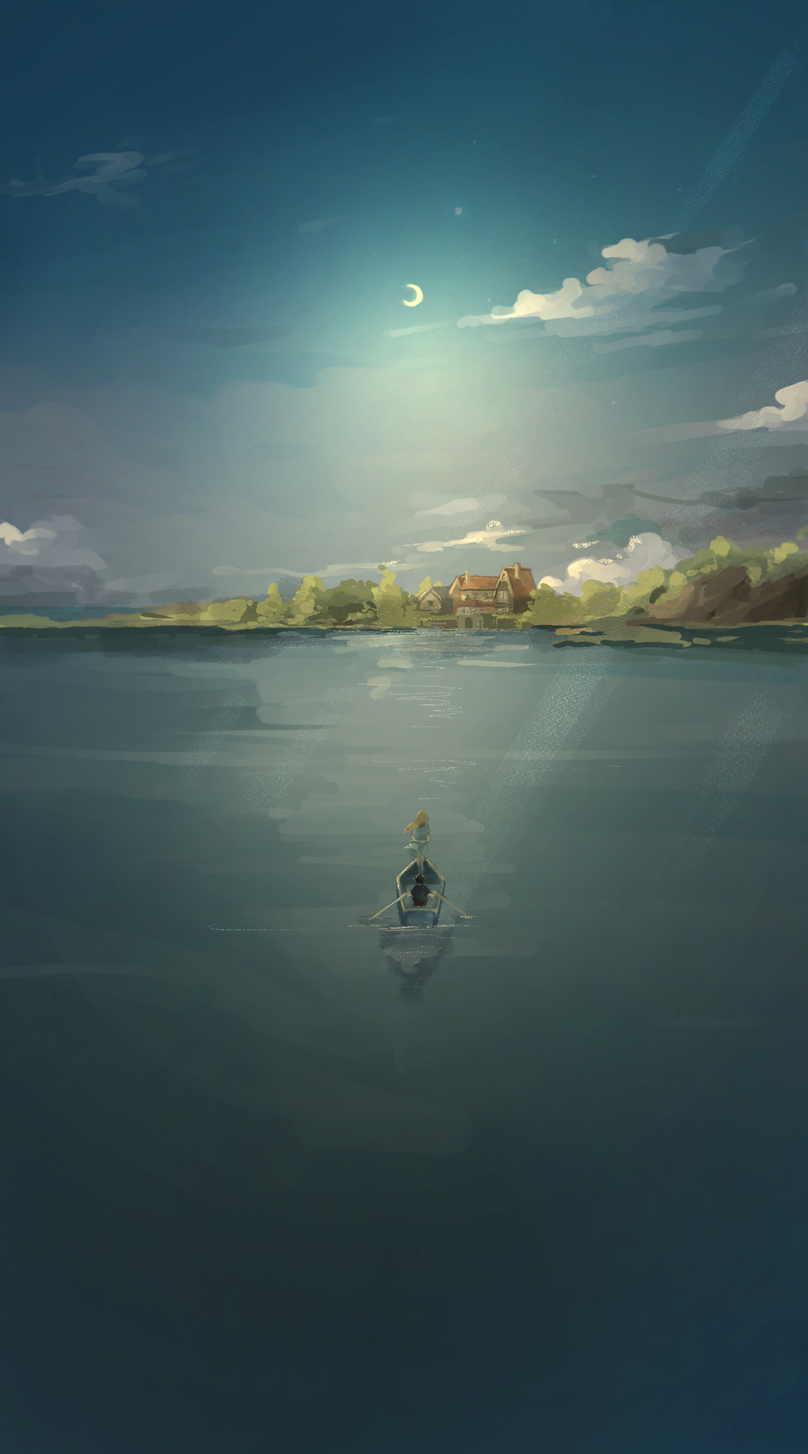 Omoide no Marnie, Studio Ghibli art, Beautiful illustration, Whimsical charm, 1610x2890 HD Phone