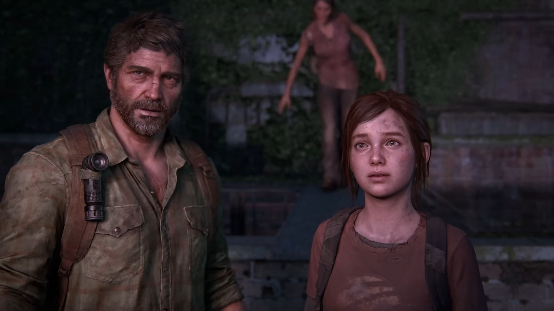 Ellie Williams, Joel Miller, Tess, Full HD Desktop wallpaper