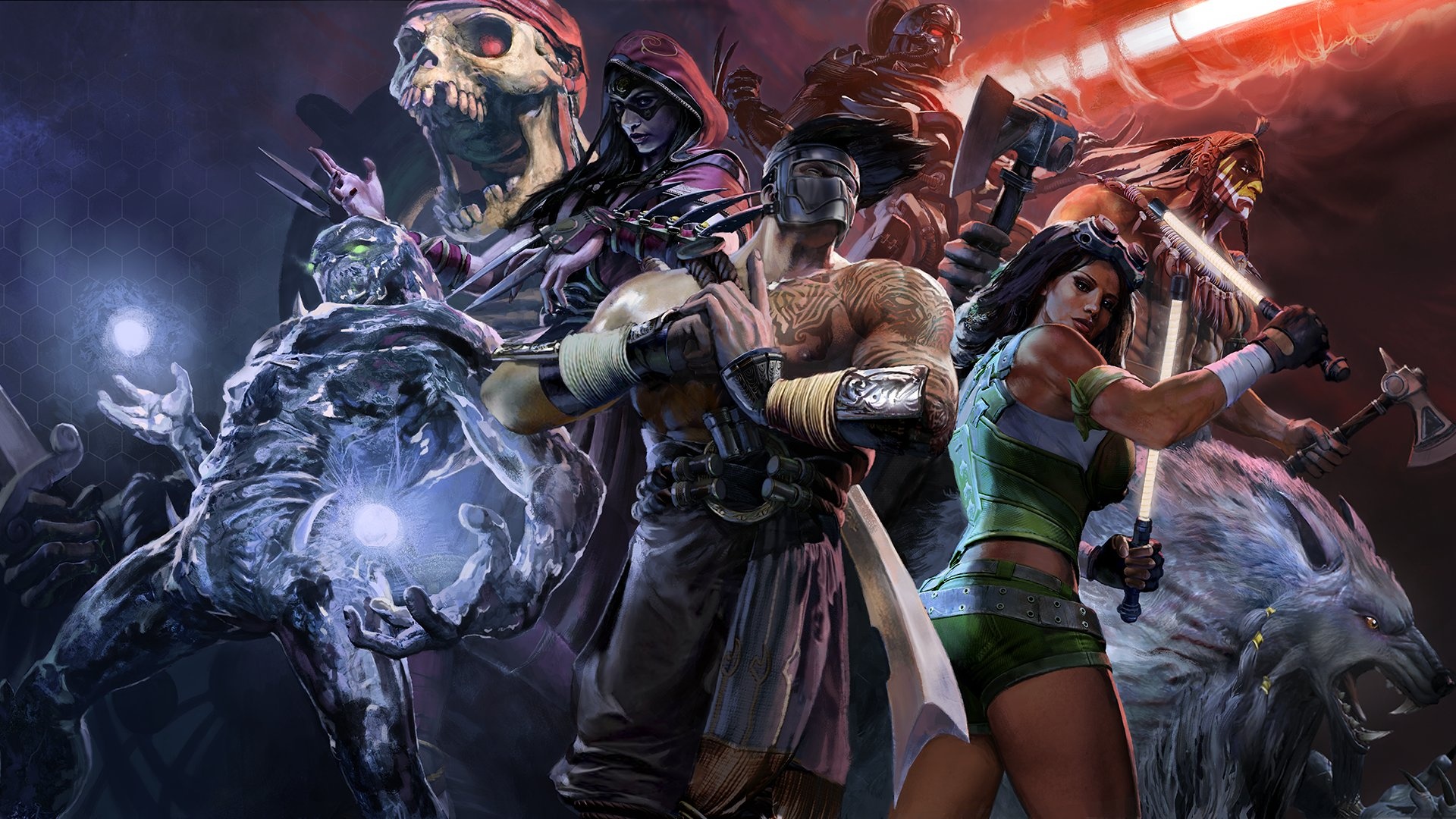 Killer Instinct, Fighting fantasy action, Sci-fi arena, Immersive gaming experience, 1920x1080 Full HD Desktop