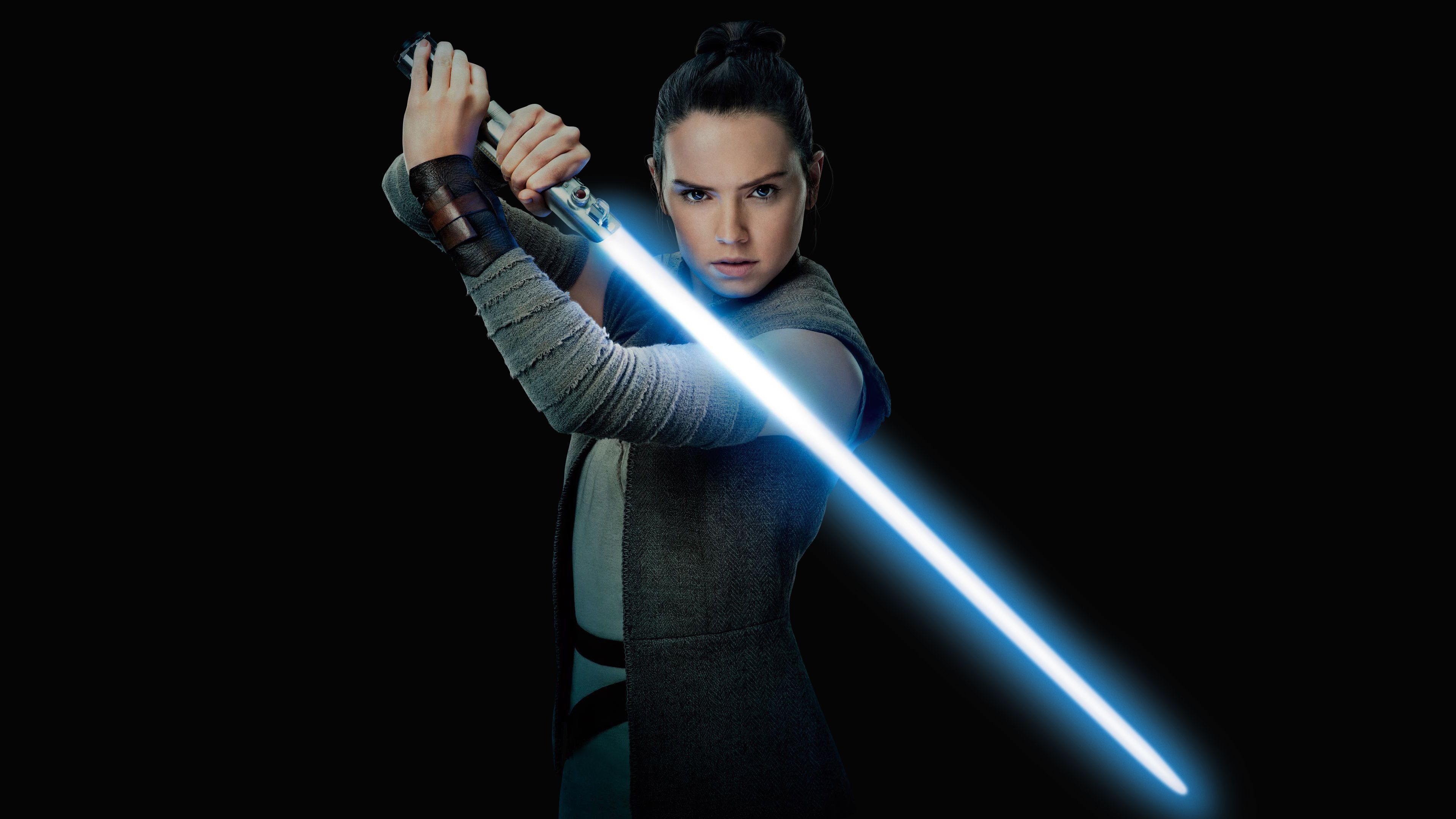 Rey (Star Wars), Strong-willed protagonist, Inspiring wallpapers, Galactic adventure, 3840x2160 4K Desktop