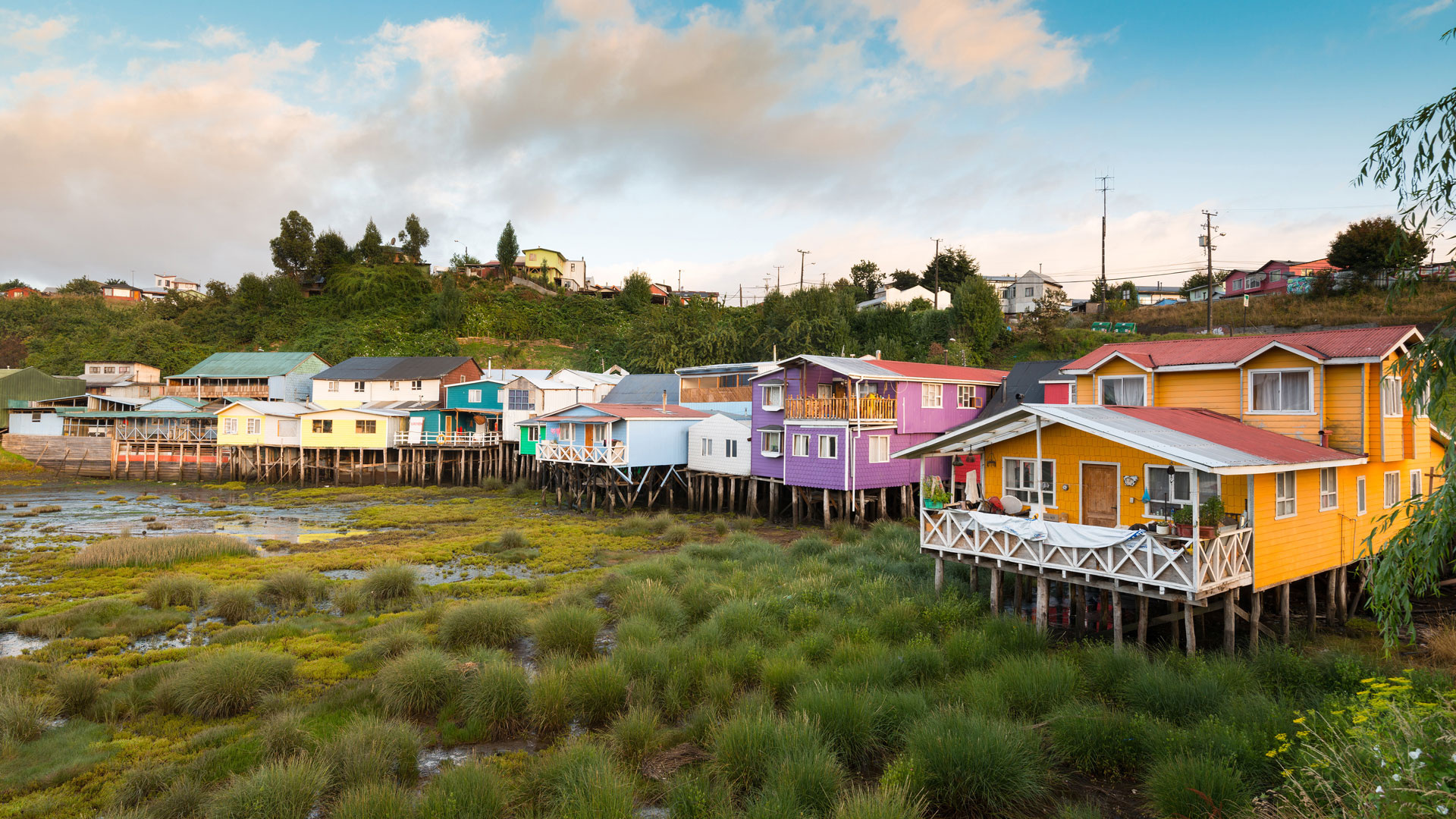 Chiloe Island, Historic Castro, Stilted houses, Patagonian charm, 1920x1080 Full HD Desktop