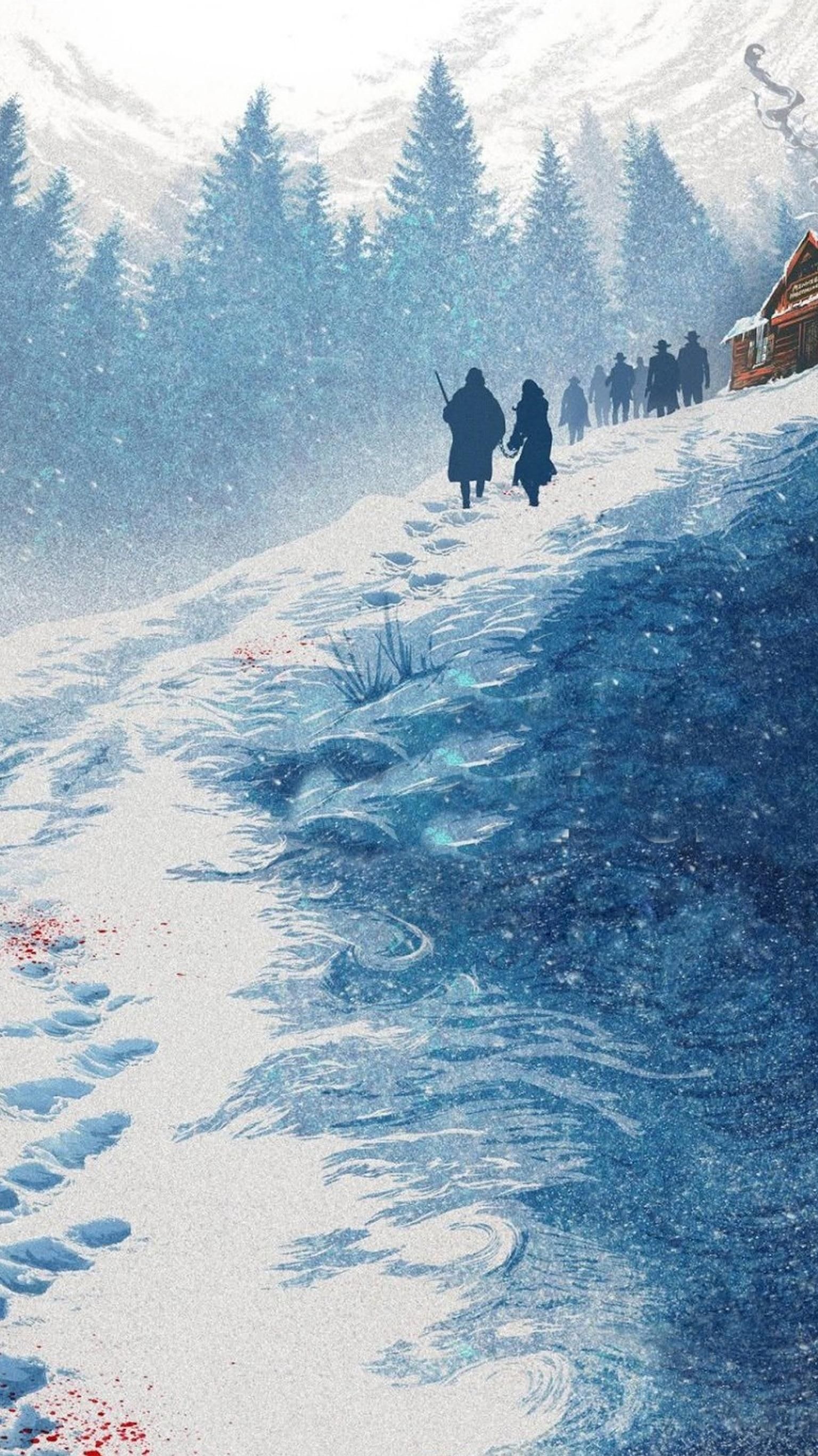 The Hateful Eight, Movies, Phone Wallpaper, MovieMania, 1540x2740 HD Phone