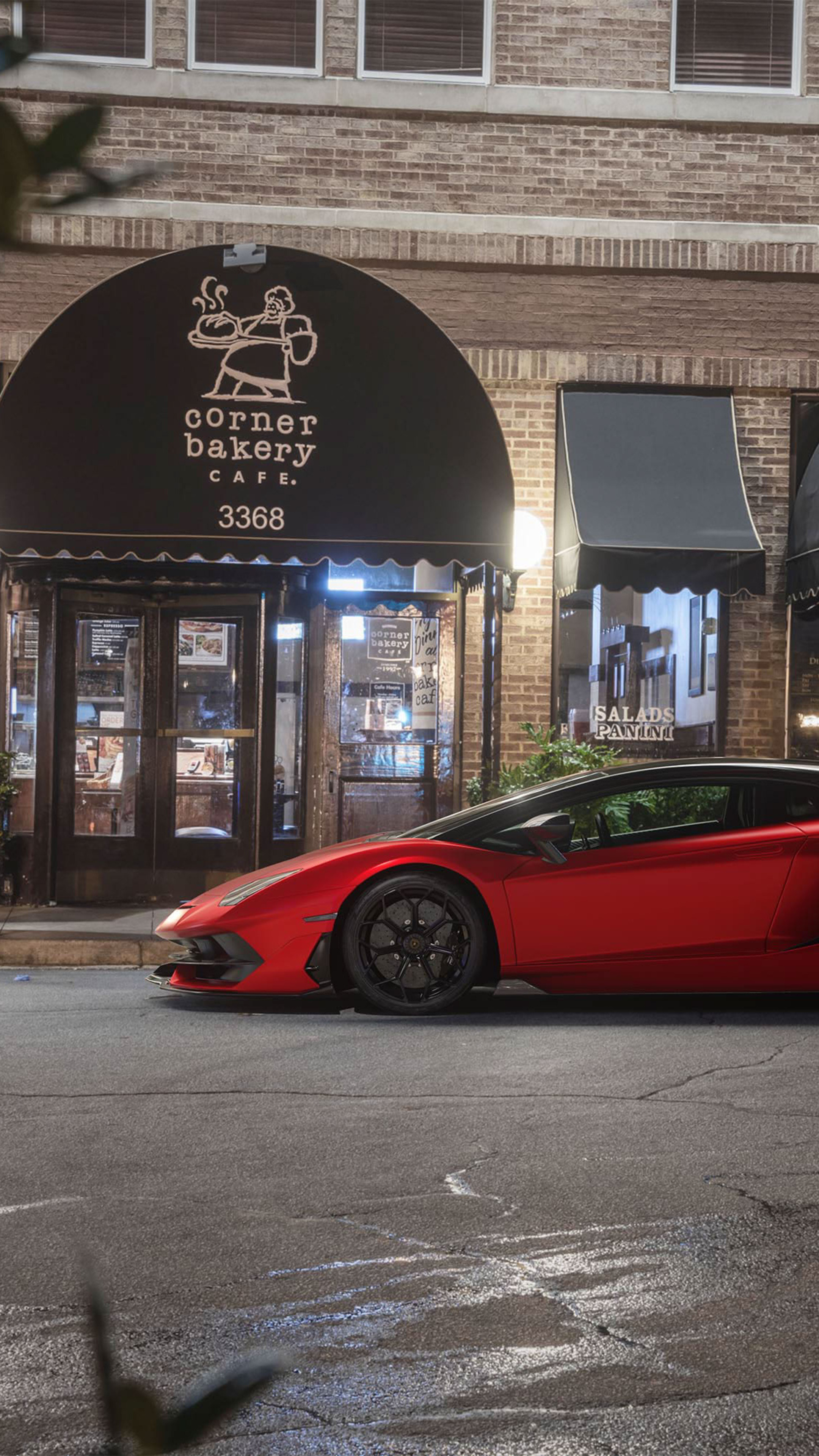 Red Lambo, Sony Xperia X, HD wallpapers, 2160x3840 4K Phone