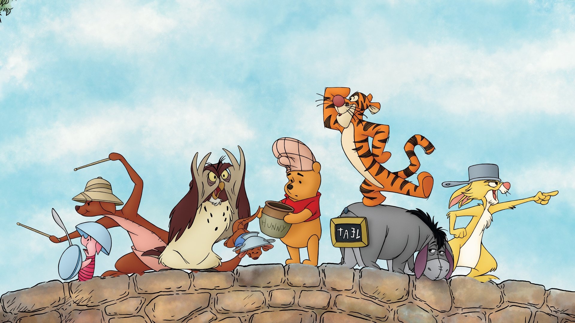 Piglet, Winnie-the-Pooh, Animation, Adorable wallpaper, 1920x1080 Full HD Desktop