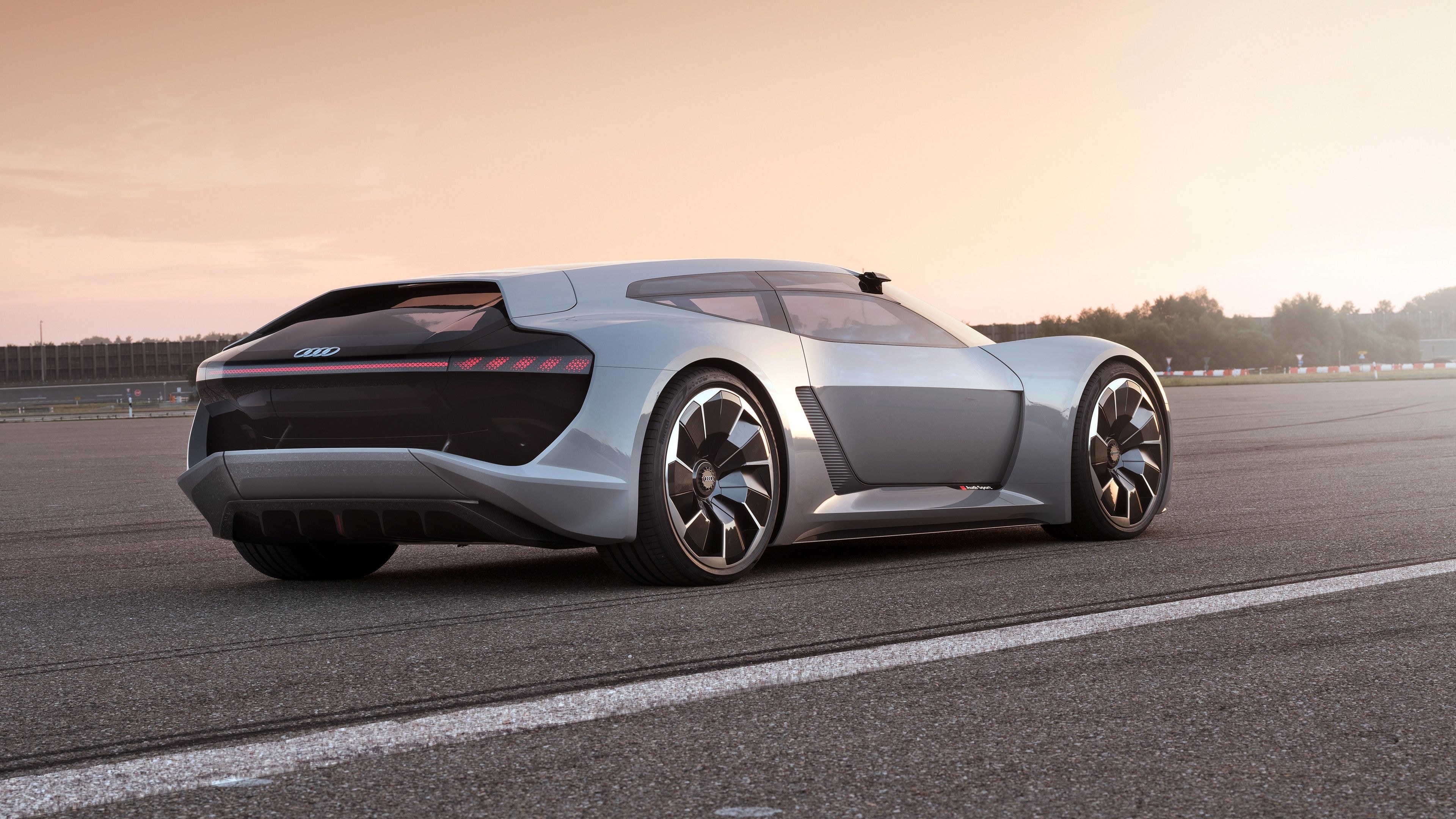 Audi E-Tron, PB 18 e-tron, Futuristic vision, Iconic design, 3840x2160 4K Desktop