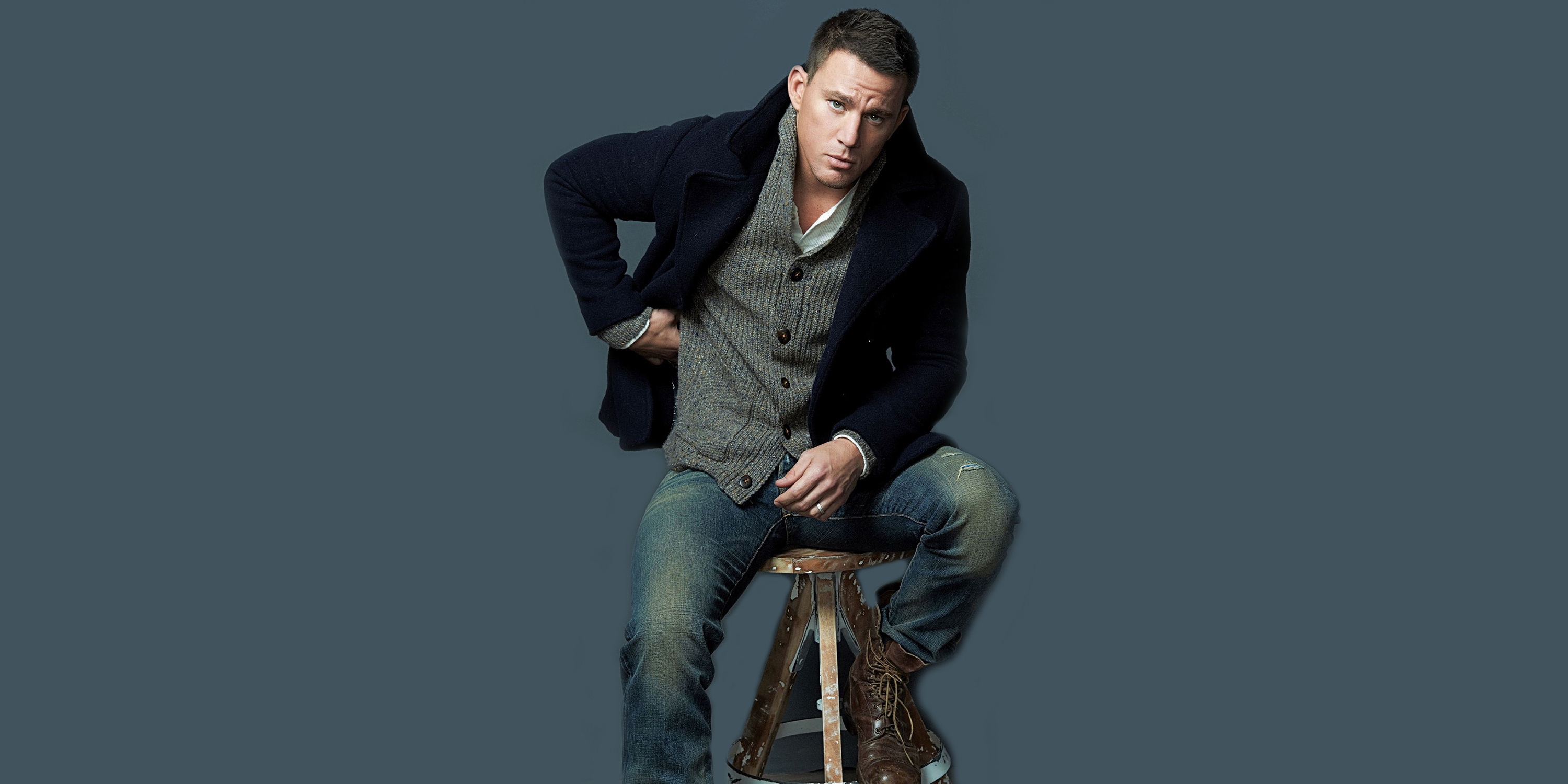 Channing Tatum, Movie Star, Hollywood Actor, Celebrity, 3000x1500 Dual Screen Desktop