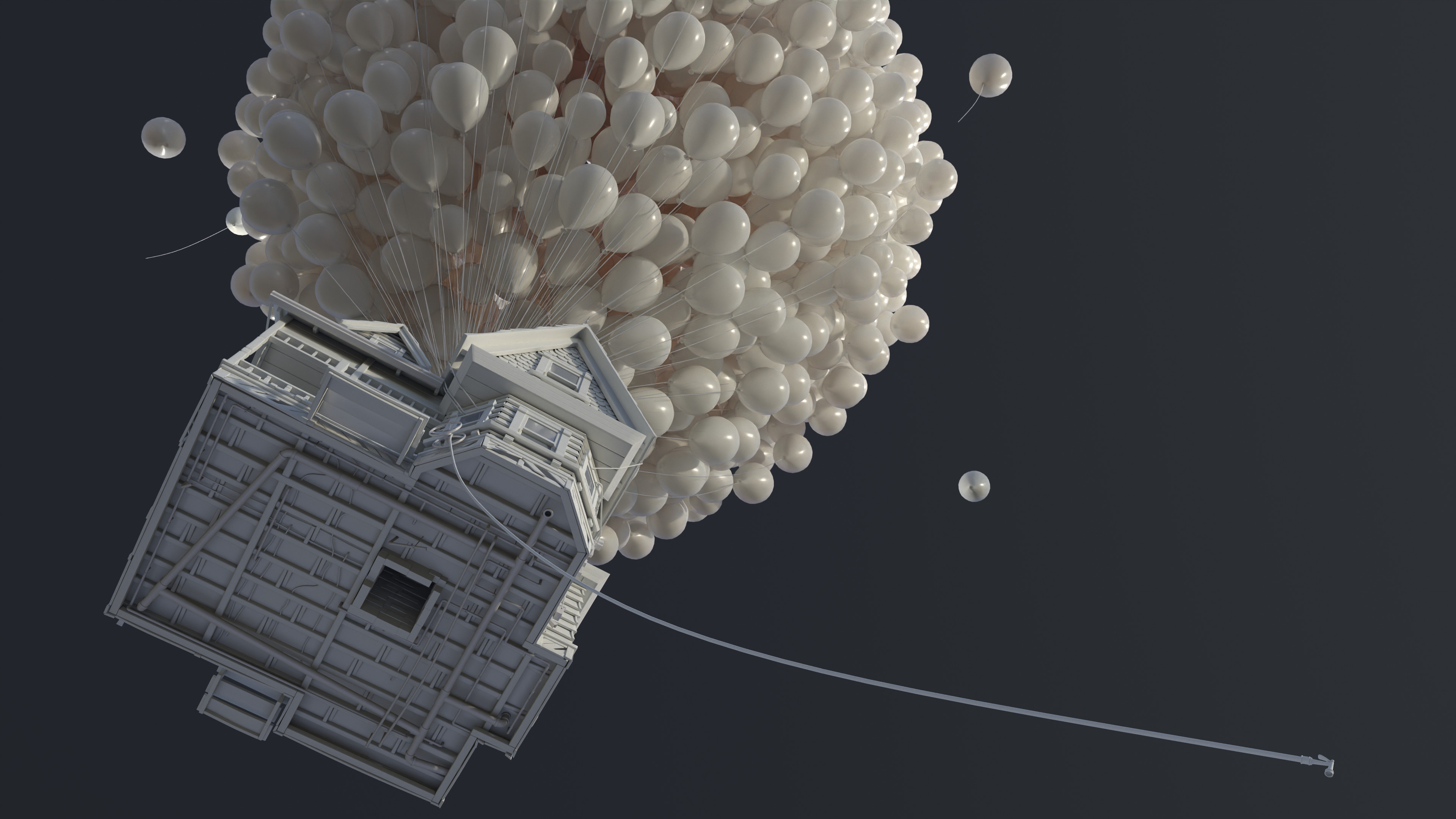 Cluster Ballooning, Up house, Sports, 3840x2160 4K Desktop