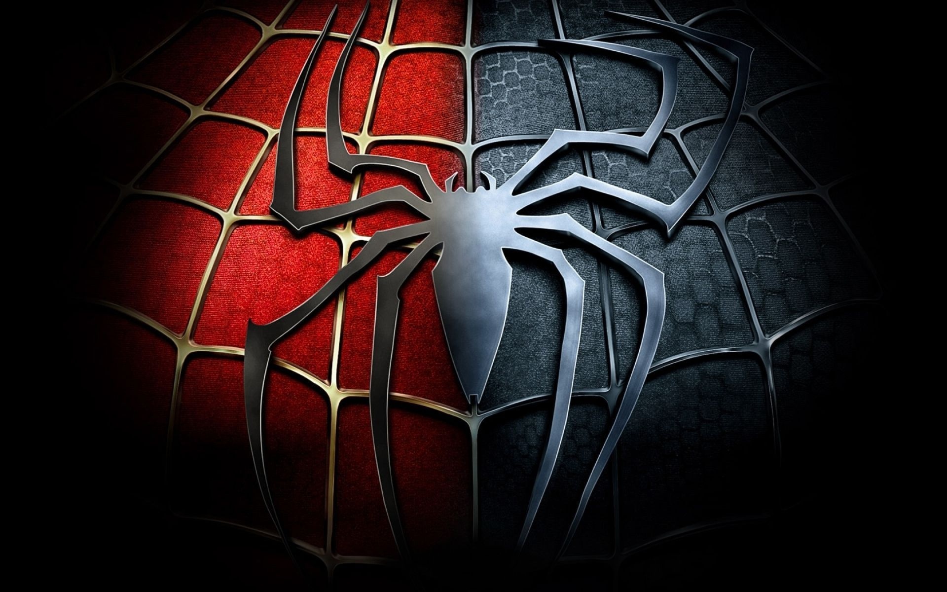 Spider-Man 3 spider emblem, Symbiote Spider-Man suit, Red Spider-Man suit, HD Desktop wallpaper