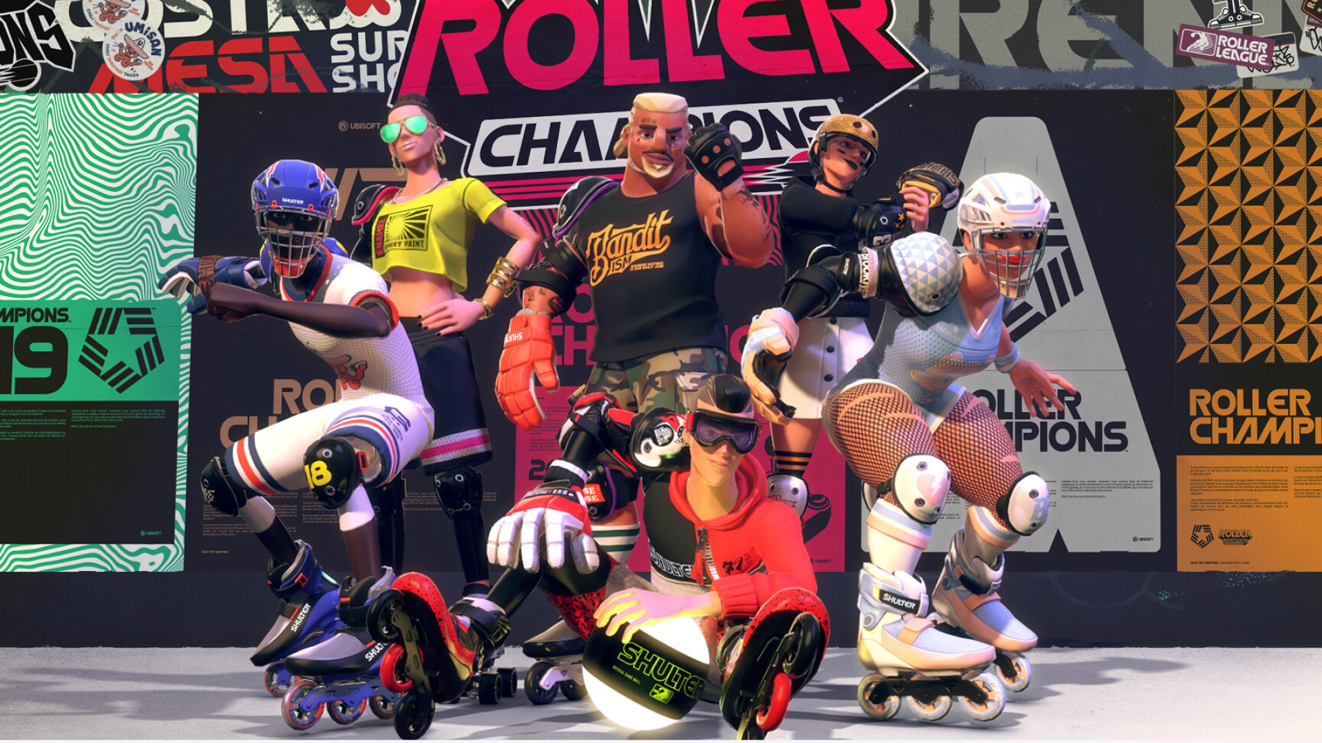 Roller Champions, E3 key art, ArtStation showcase, Gaming masterpiece, 1920x1080 Full HD Desktop