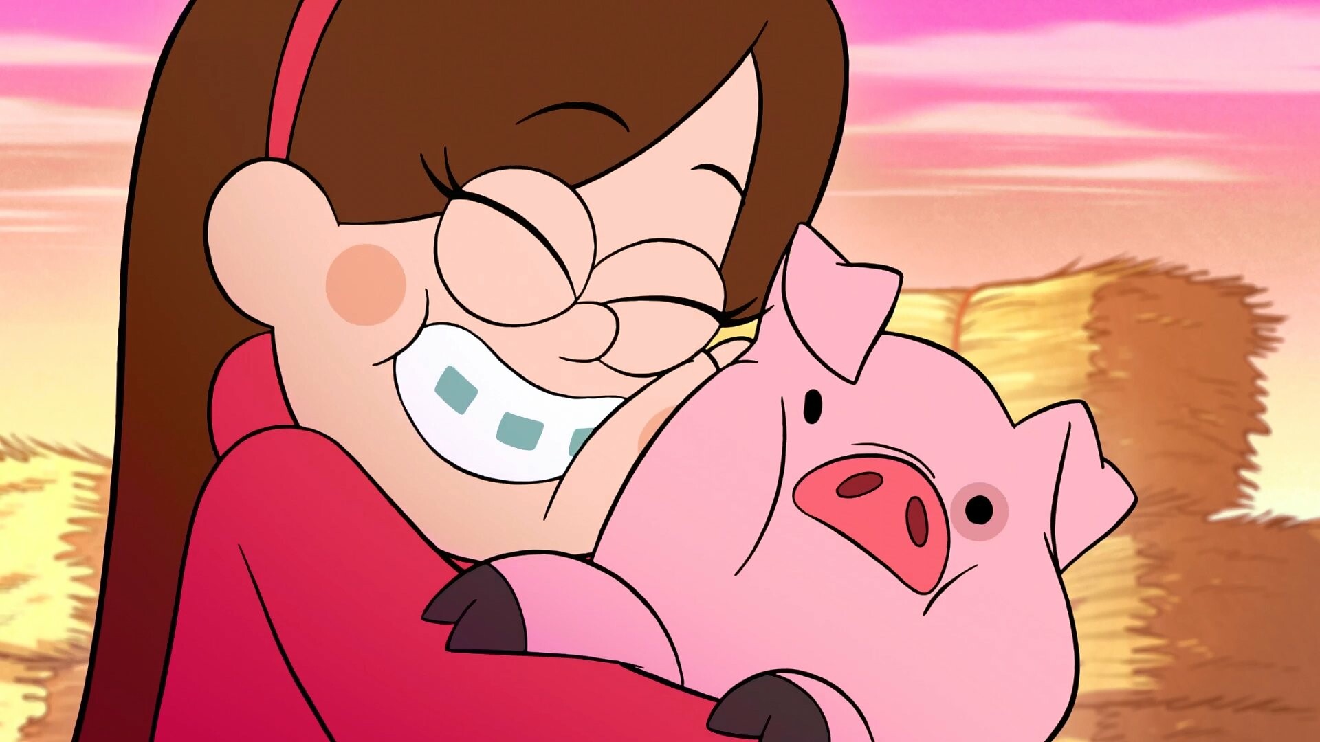 Mabel and Waddles, Gravity Falls Wallpaper, 1920x1080 Full HD Desktop