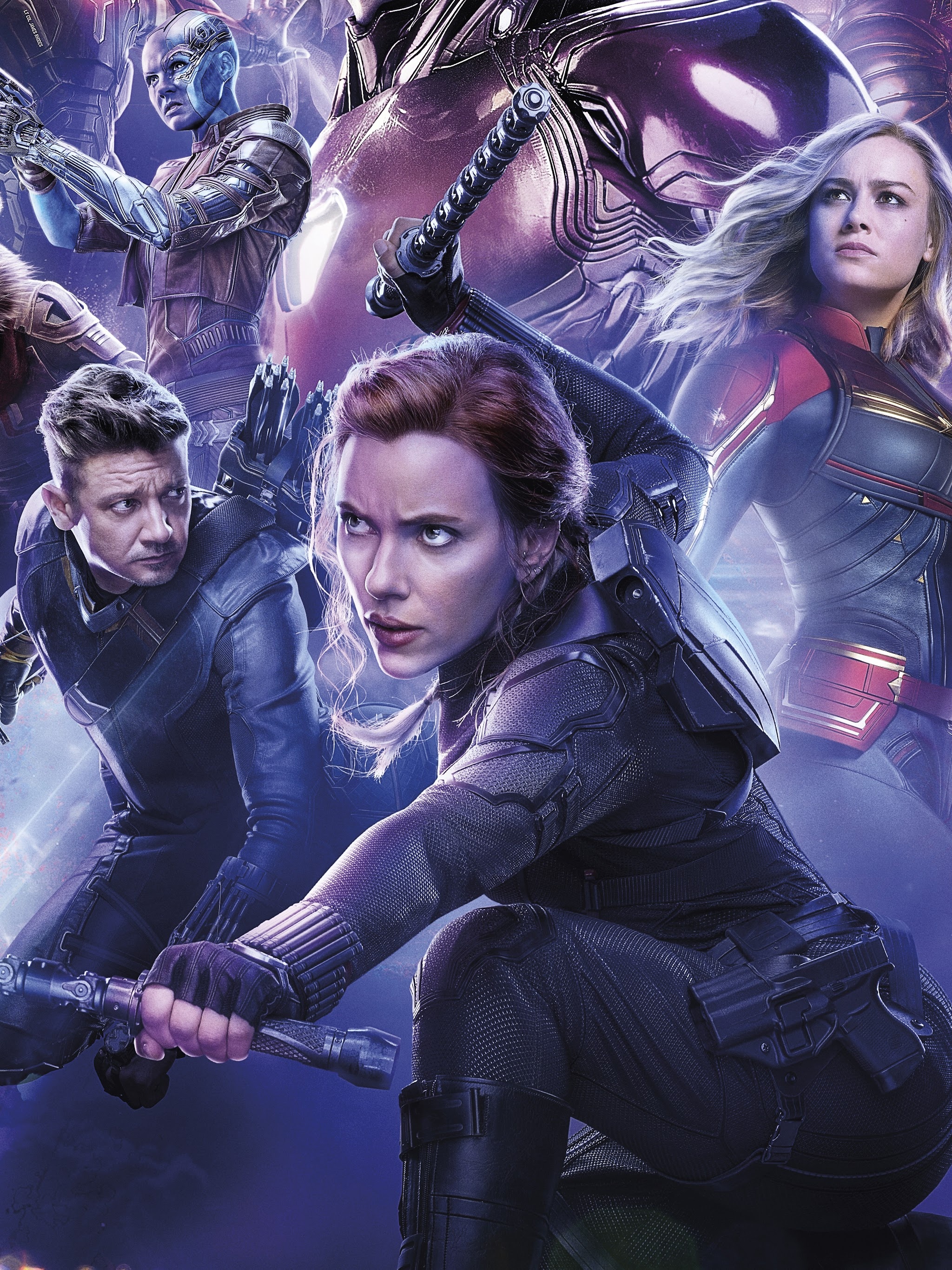 Avengers: Endgame, Black Widow Wallpaper, 2050x2740 HD Phone