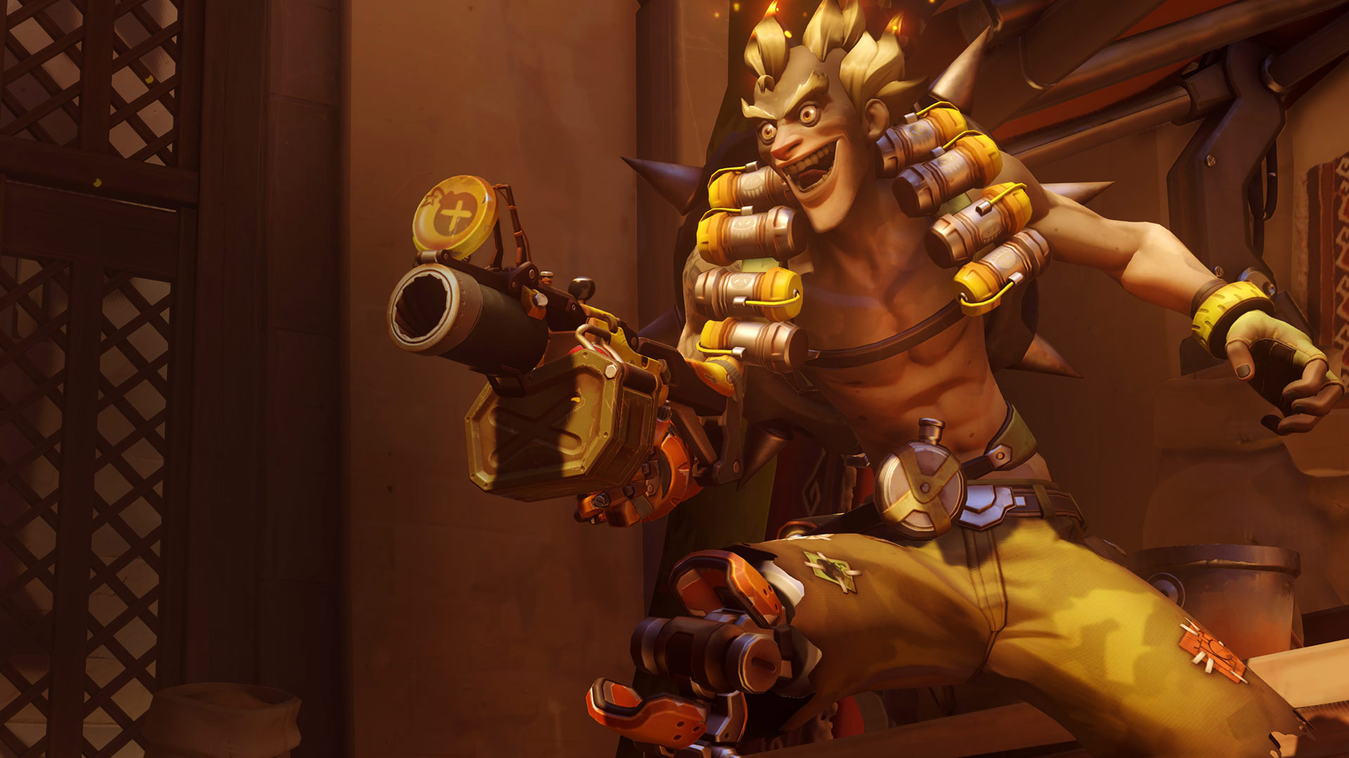 Junkrat, HD wallpaper, Colorful explosion, Samantha Anderson, 1920x1080 Full HD Desktop