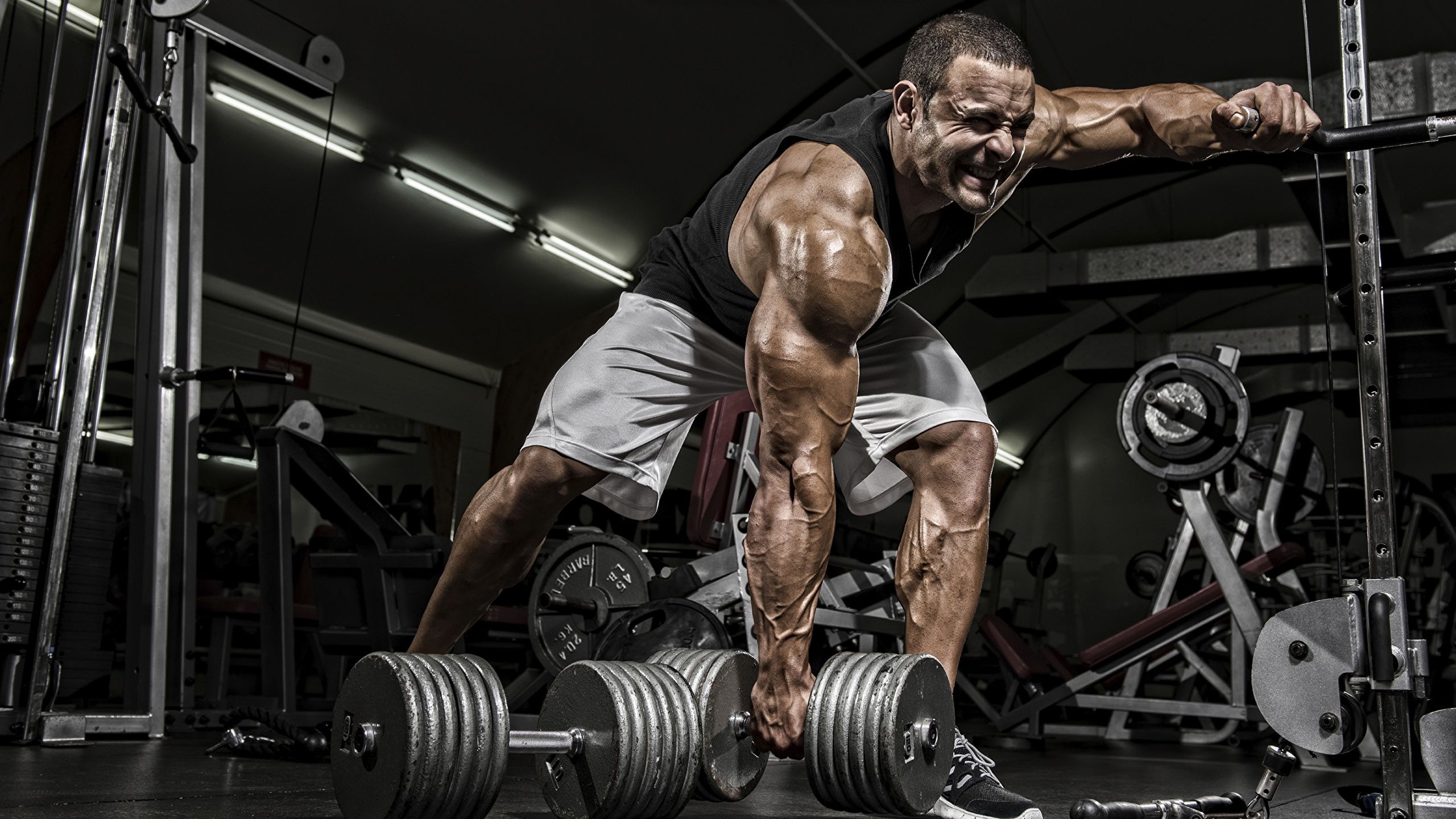 Fitness equipment in focus, High-resolution wallpapers, Dynamic visuals, Aesthetic appeal, 2560x1440 HD Desktop