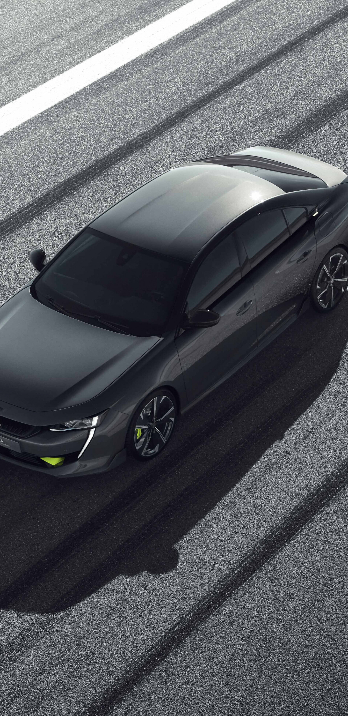 Luxury Sedan Gray Peugeot 508 2019, Samsung Galaxy S8 wallpaper, 1440x2960 HD Phone