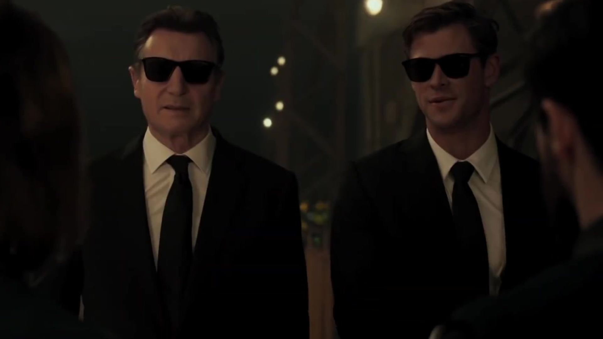 Liam Neeson, Men in Black International, Police sunglasses, 2019, 1920x1080 Full HD Desktop