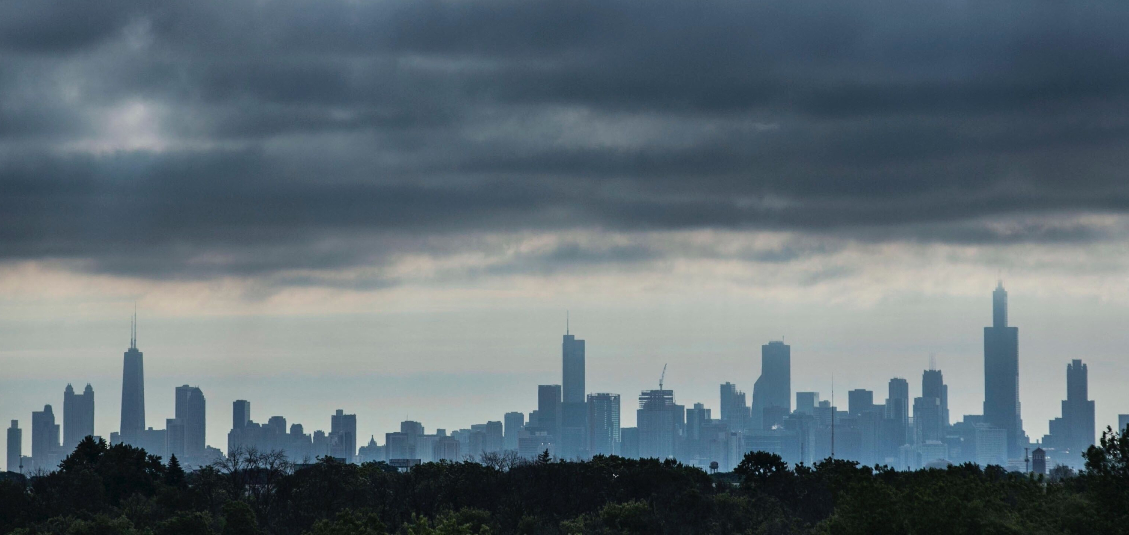 Early morning, Suburban maywood, Rain forecast photo, 3770x1790 Dual Screen Desktop