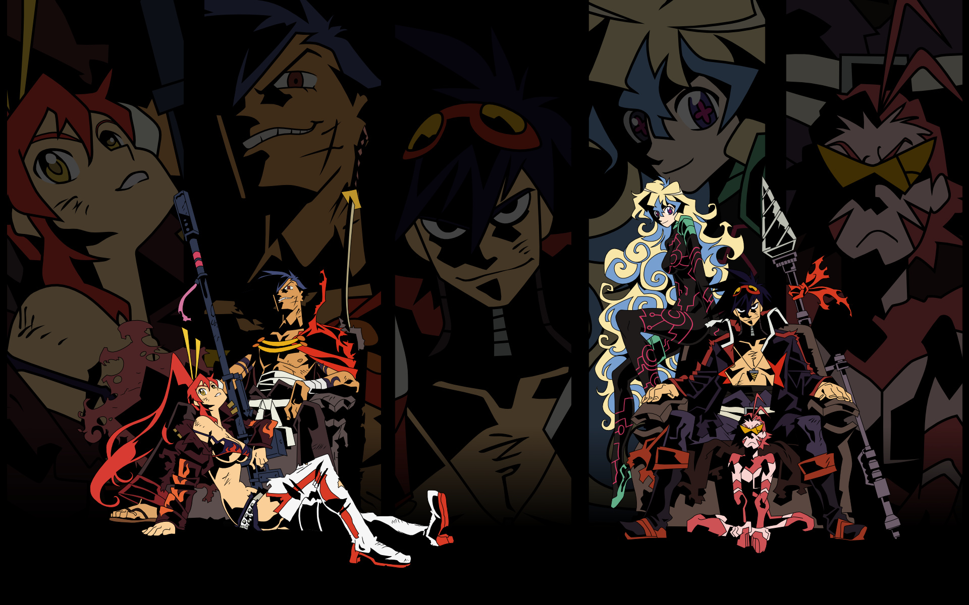 Tengen Toppa Gurren Lagann, Anime girls revolution, Simon and Kamina, ID511495 resolution, 1920x1200 HD Desktop