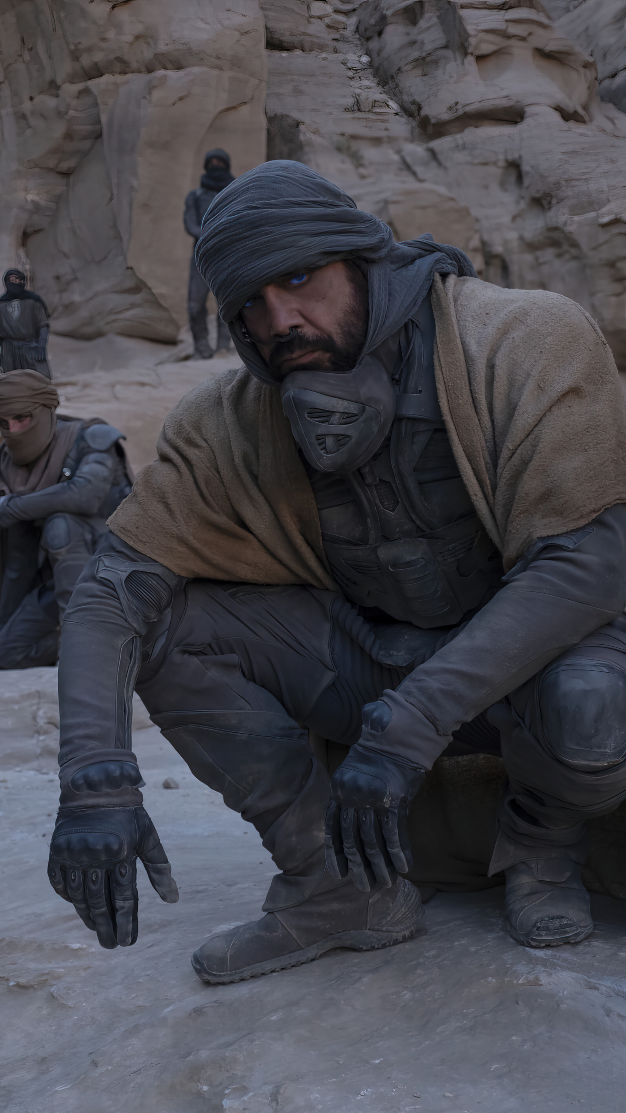 Stilgar, Dune movie, Telefon iPhone, Hintergrundbild, 2160x3840 4K Phone
