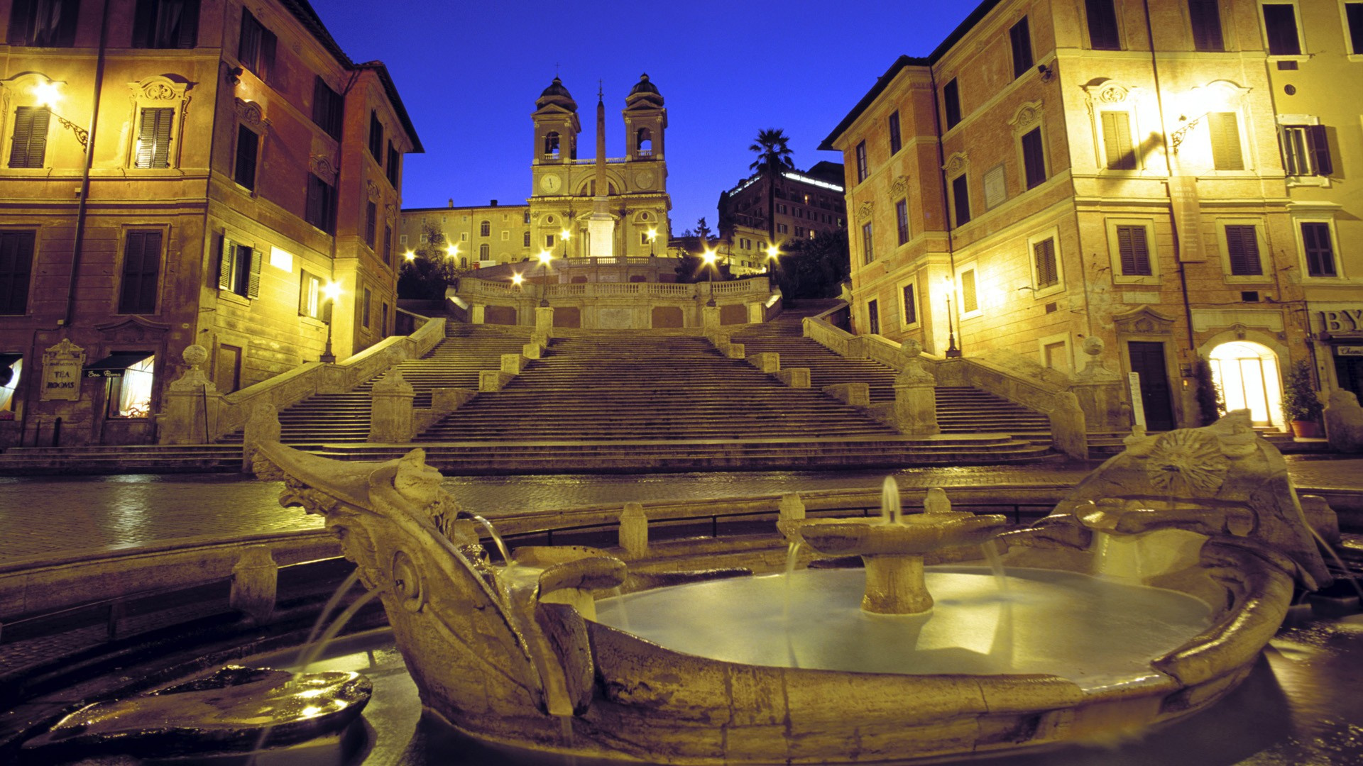 Spanish Steps, Top free backgrounds, Piazza di Spagna, Rome, 1920x1080 Full HD Desktop