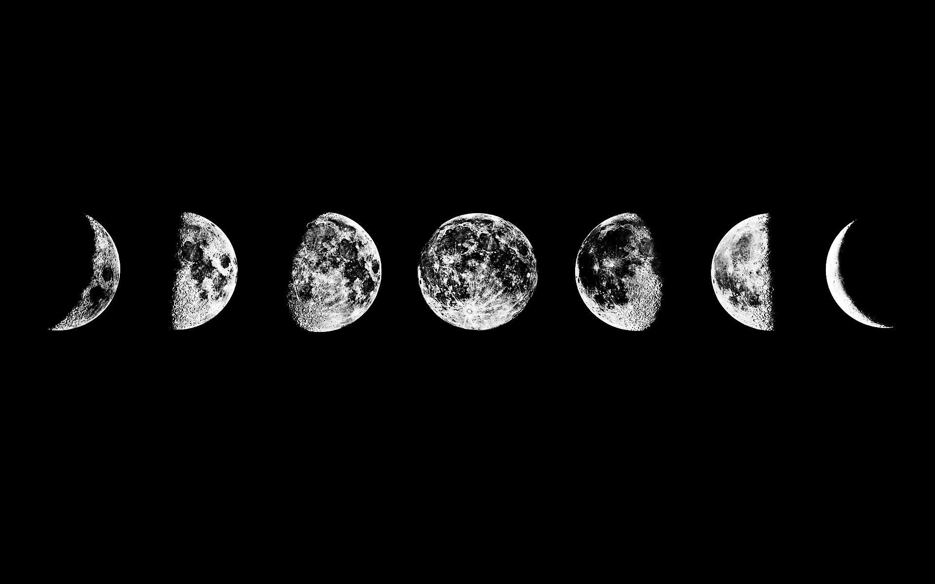 Hipster Moon, Unique wallpapers, Indie style, Moon phases, 1920x1200 HD Desktop