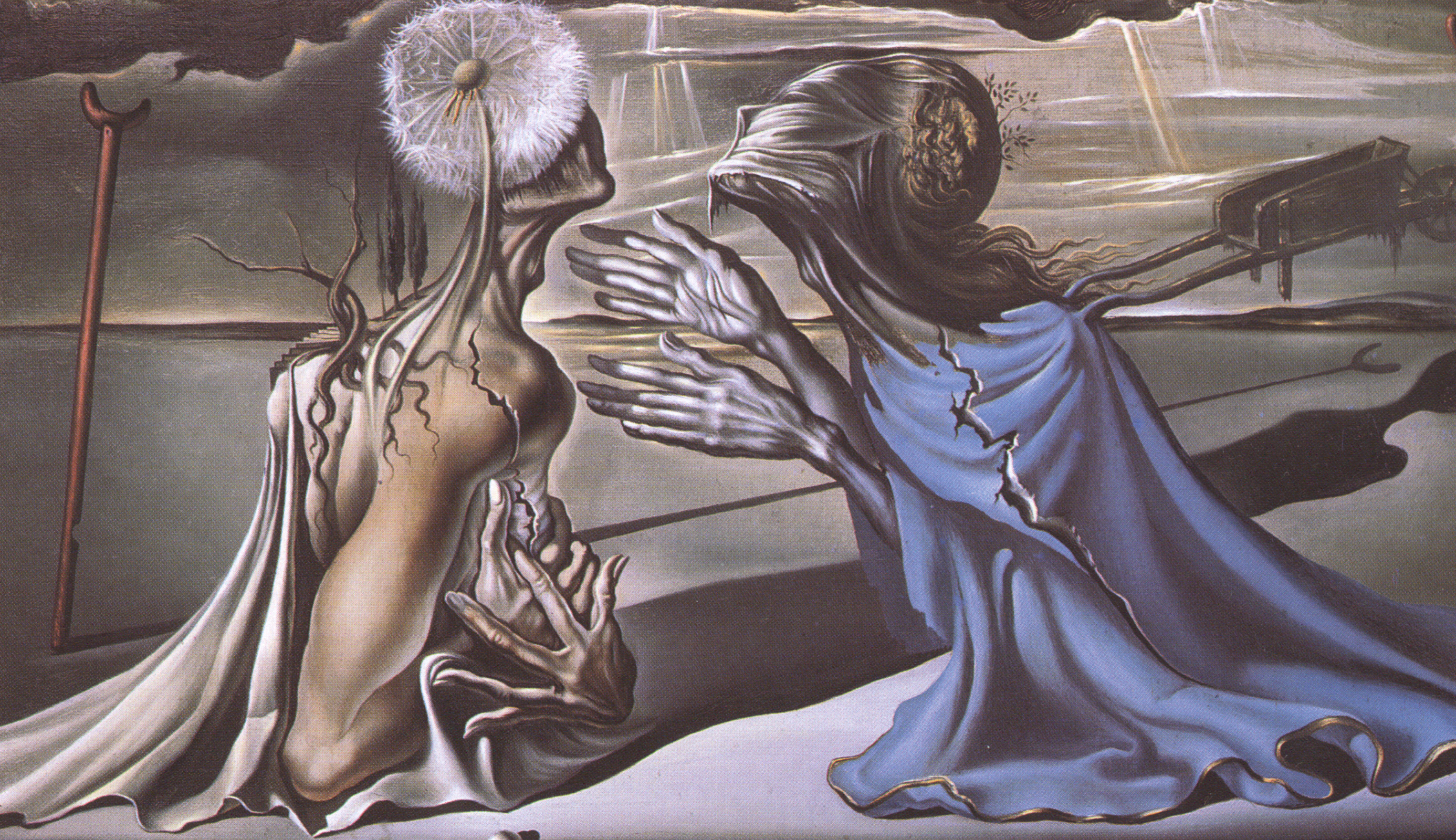 Salvador Dali, Celebs, Tristan and Isolde, Oil painting, 2780x1600 HD Desktop