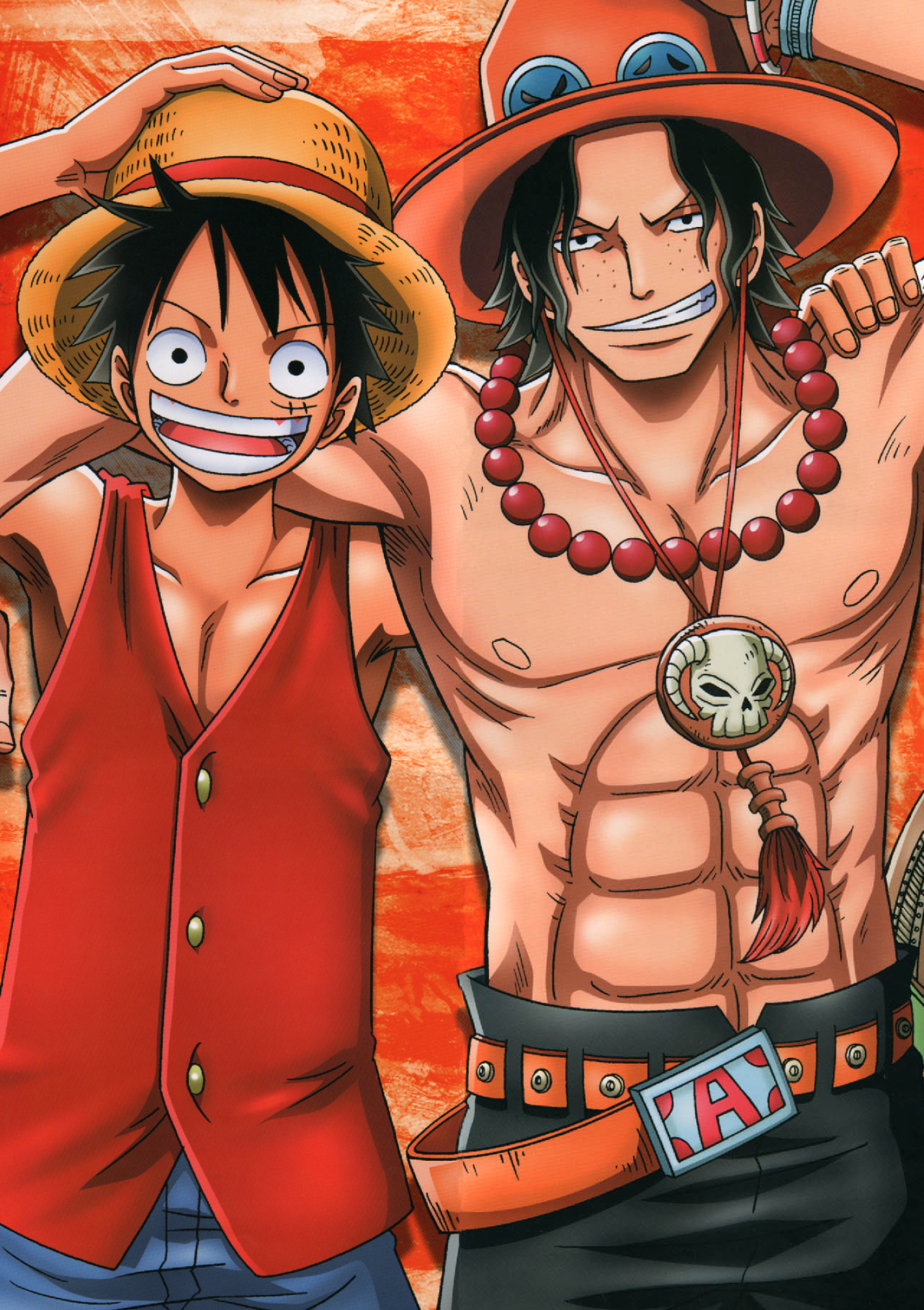 Monkey D. Luffy, Portgas D. Ace, One Piece, HD Phone wallpaper