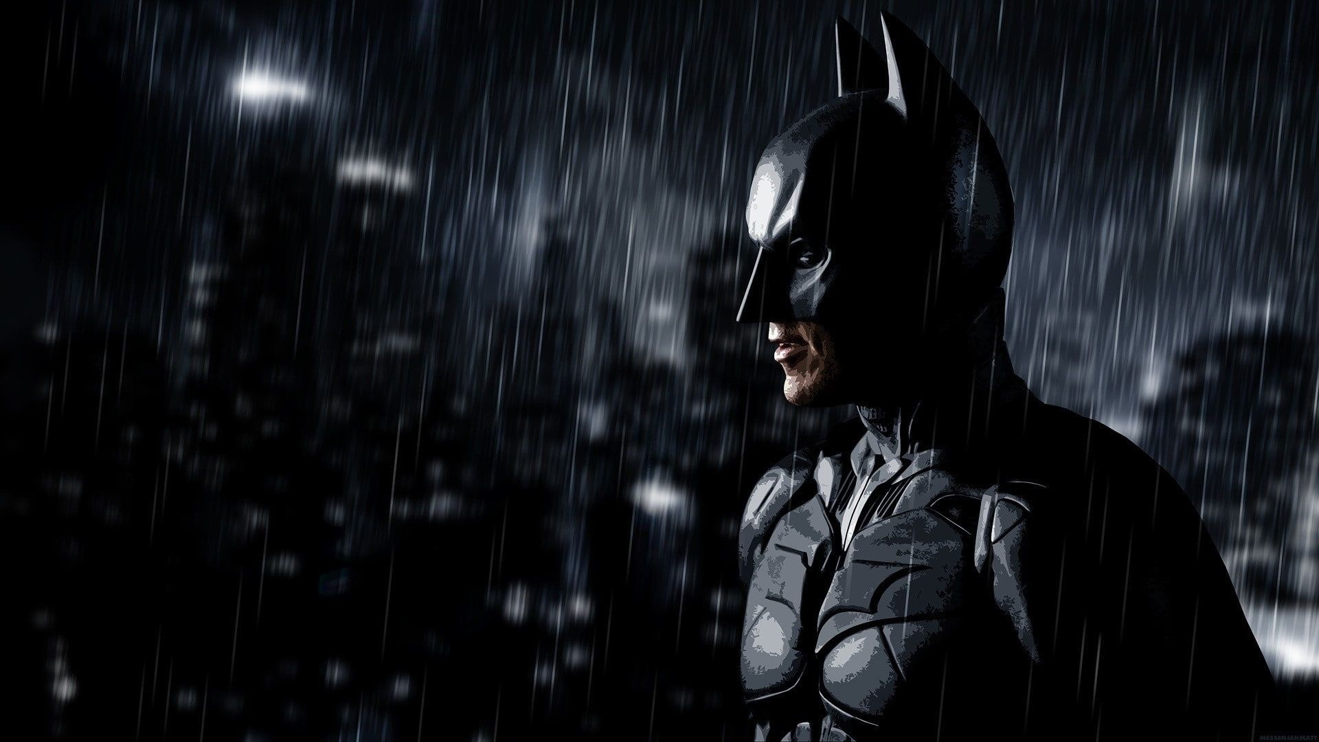 Favo, Christian Bale, Batman, 1920x1080 Full HD Desktop