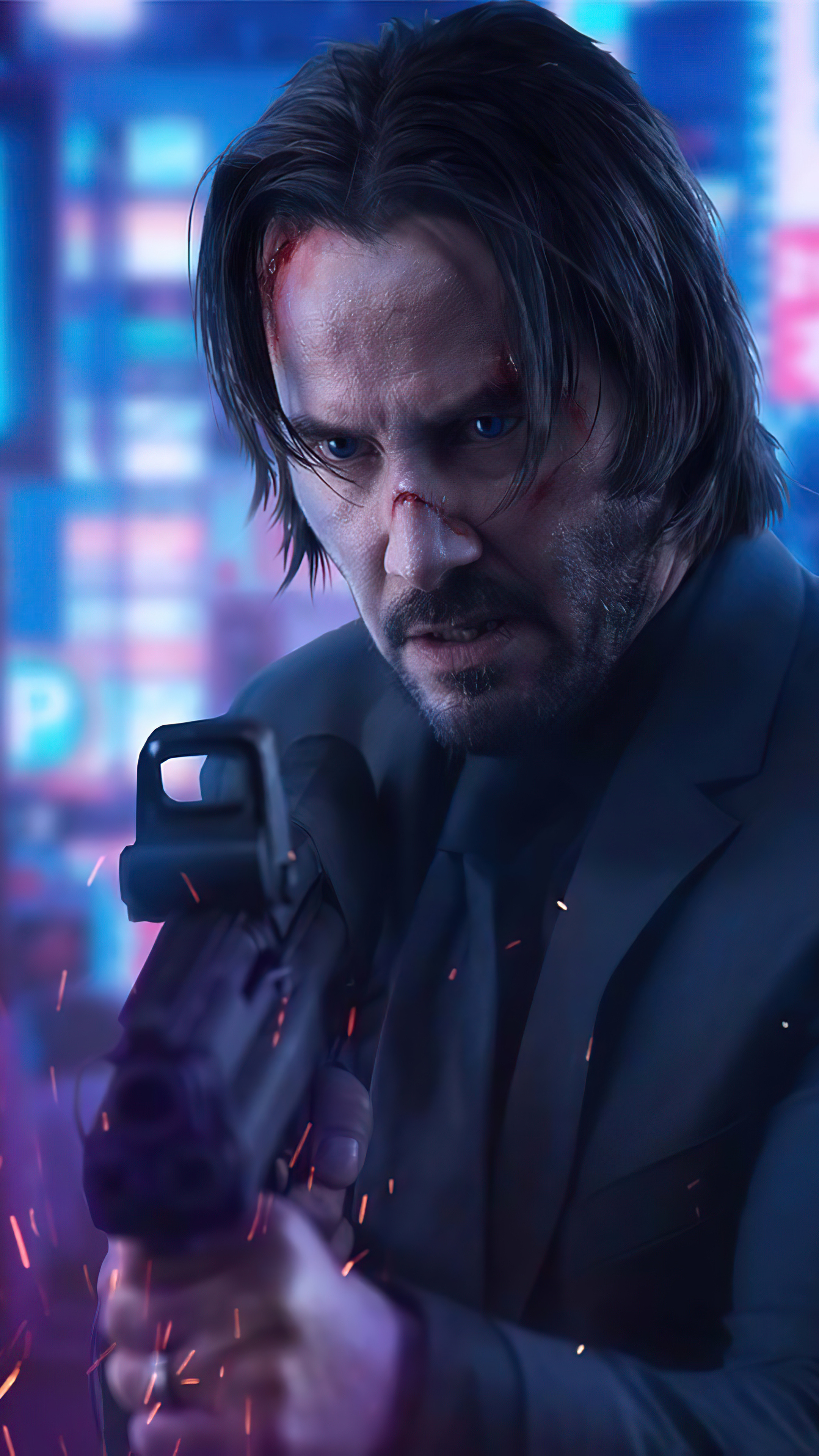 John Wick, 4k, Sony Xperia, wallpapers, 2160x3840 4K Phone