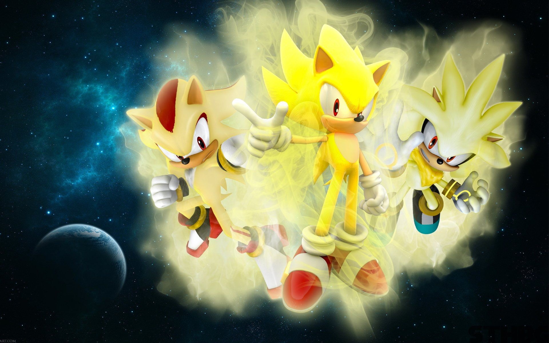 Super Shadow, Hyper Sonic Wallpaper, 1920x1200 HD Desktop